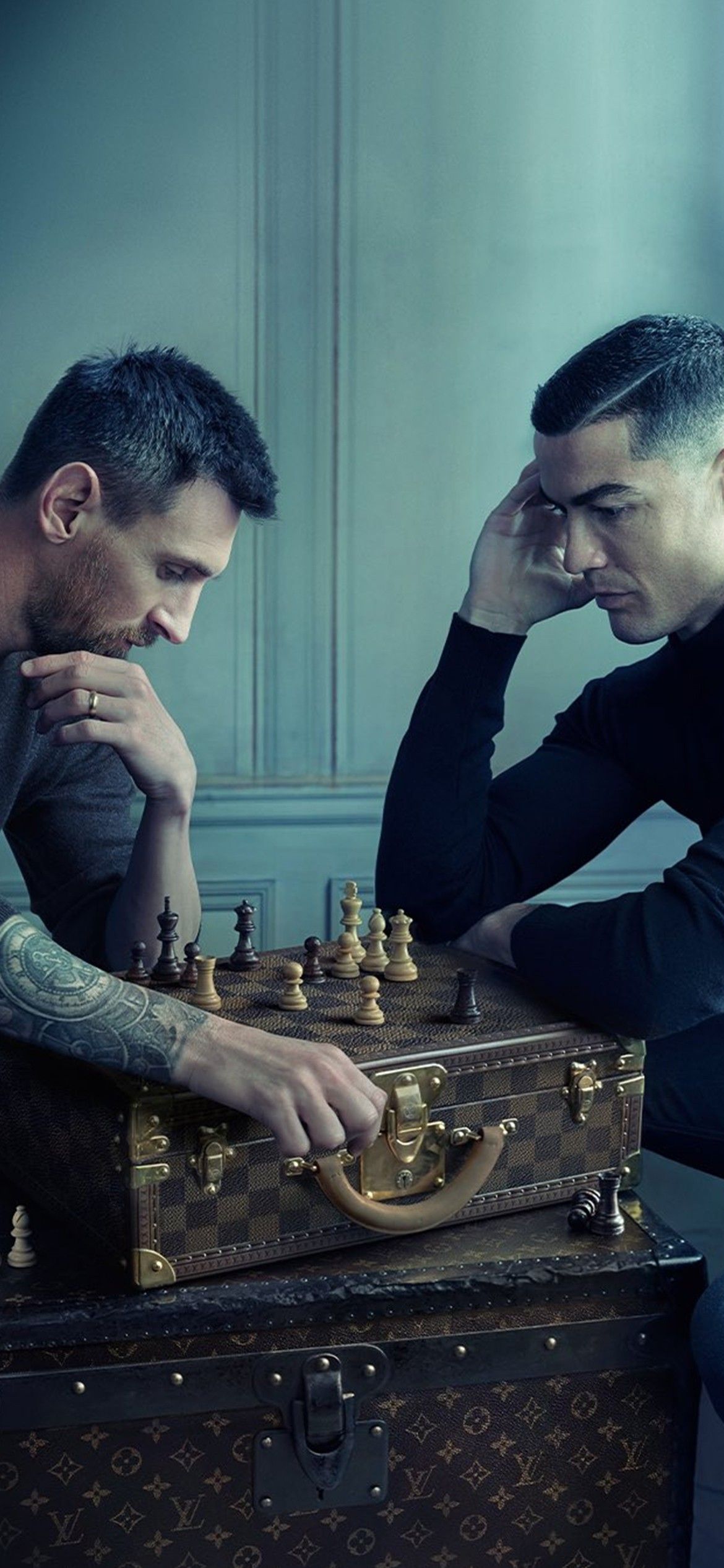 Messi and Ronaldo Wallpaper Chess. Messi and ronaldo, Cristiano ronaldo and messi, Messi and ronaldo wallpaper