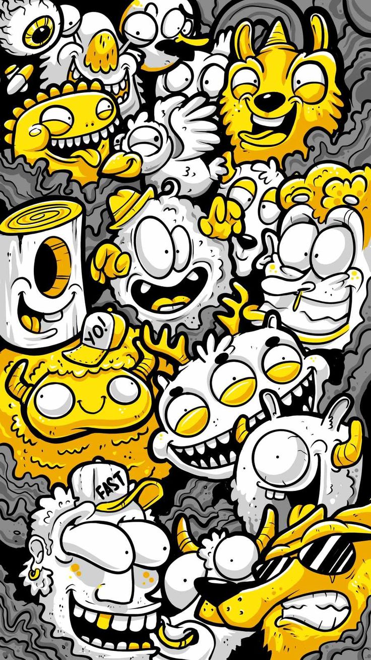 Graffiti wallpaper iphone, Doodle art