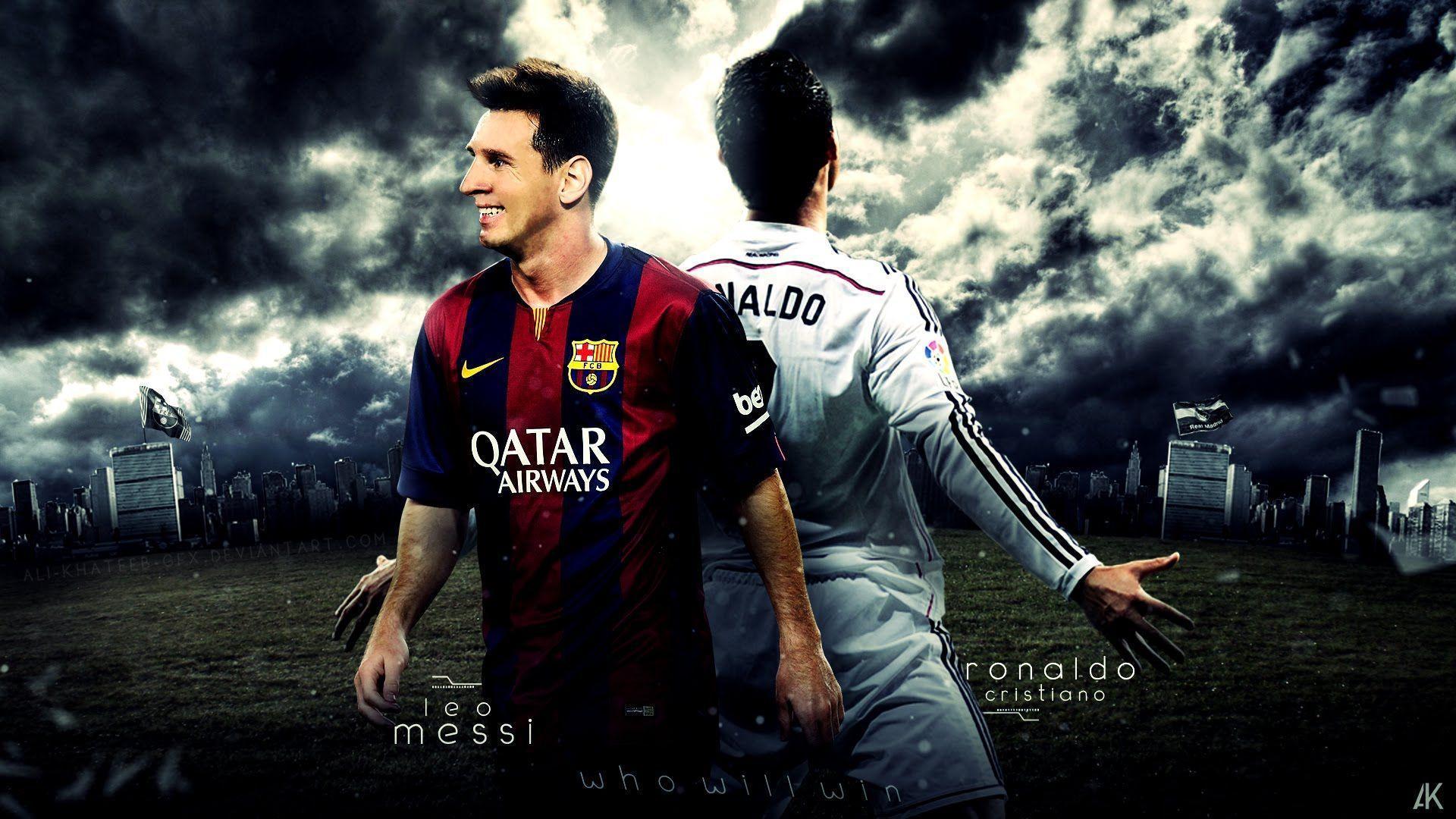 Messi and Ronaldo 4K Wallpaper
