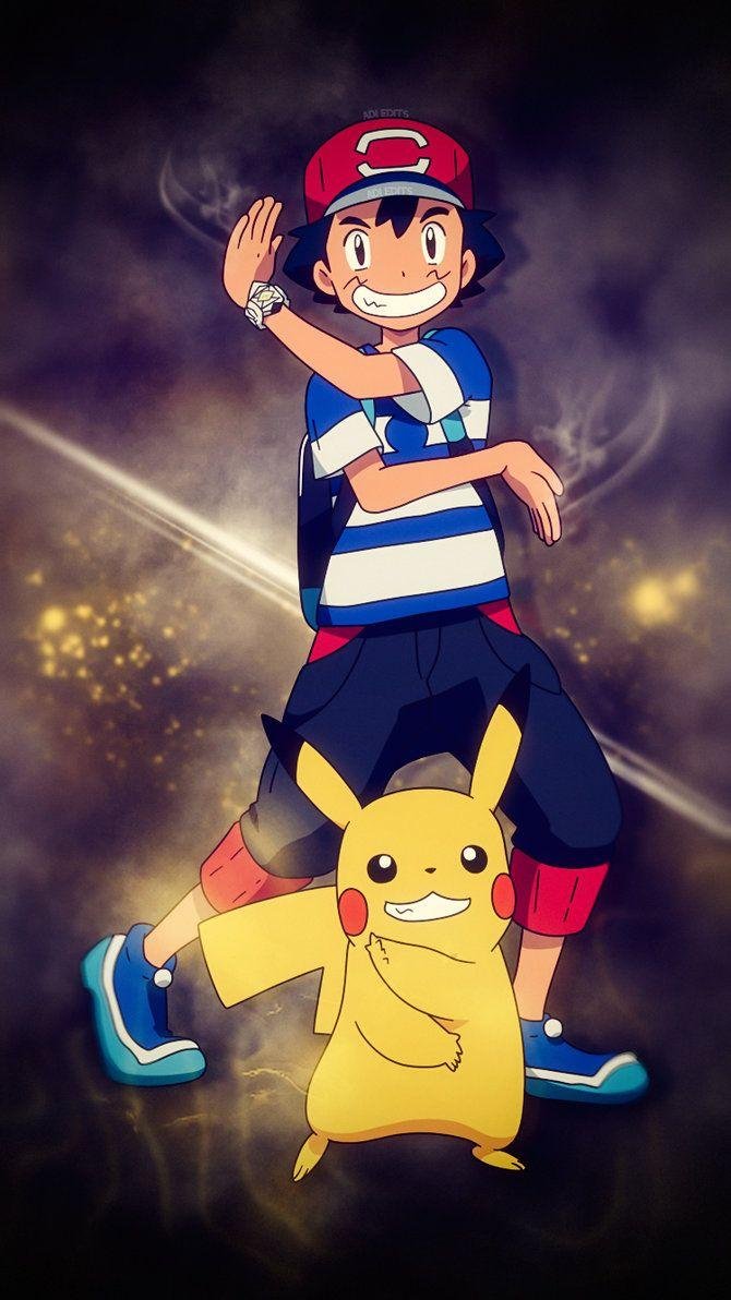 Dancing ash and pikachu Wallpaper Download