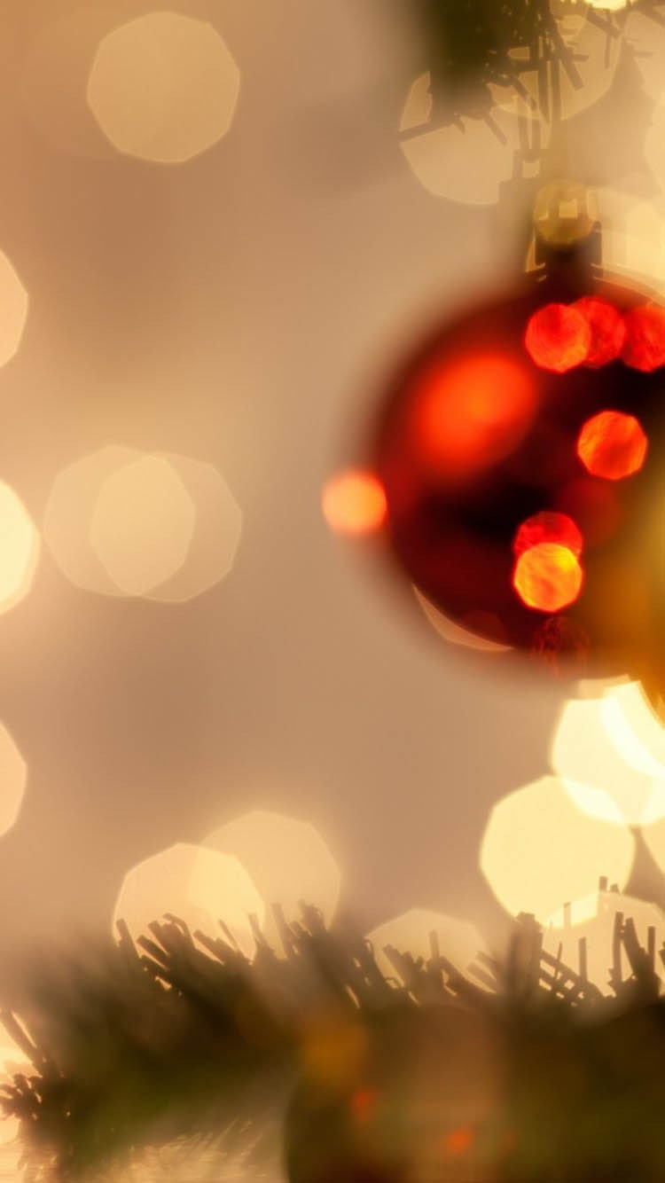 Blurred Christmas Wallpaper Free HD Wallpaper