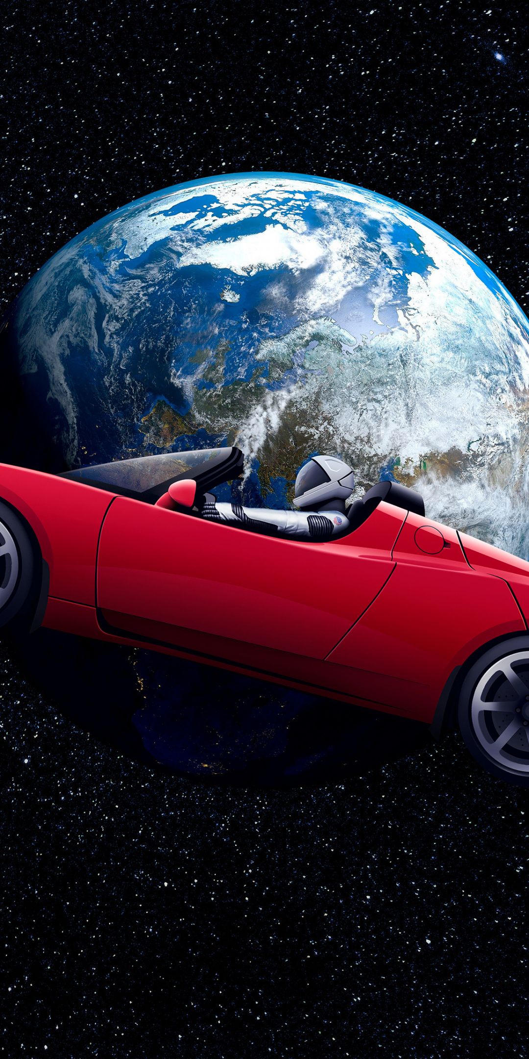 Tesla Roadster, Astronaut, earth orbit, space Wallpaper. Tesla roadster, Tesla, Space artwork
