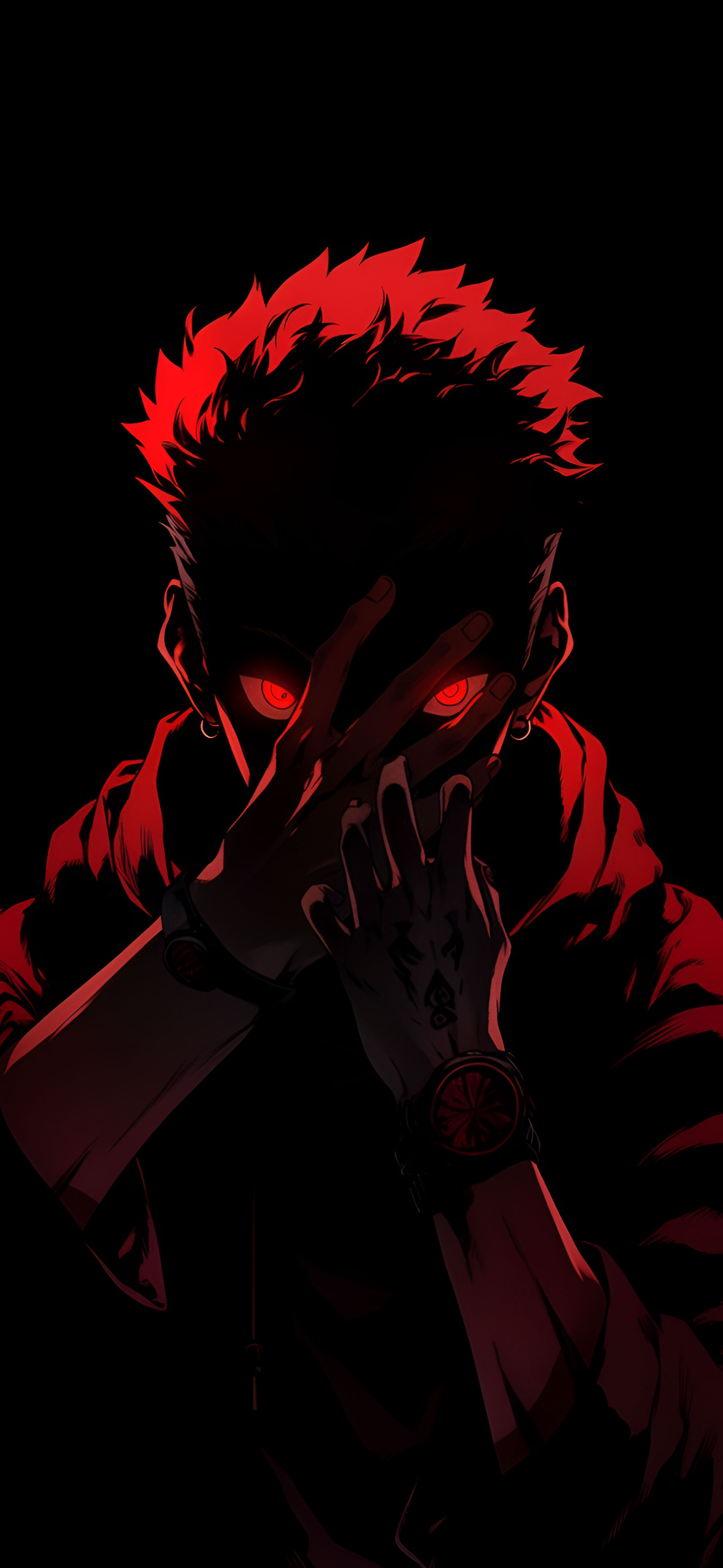 Jujutsu Kaisen Black & Red Wallpaper