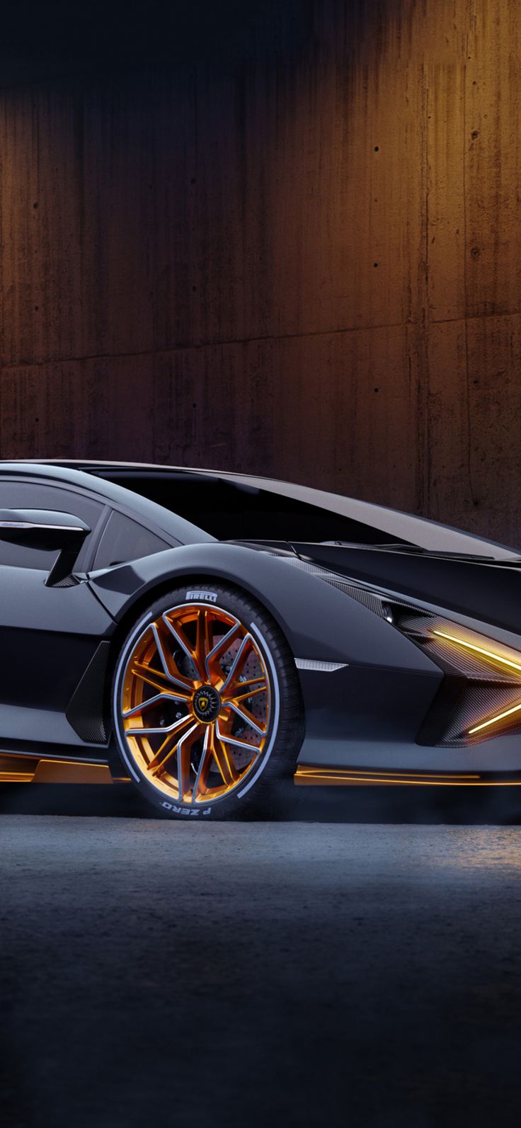 Download wallpaper 1125x2436 lamborghini sián, black and gold color car, 2023, iphone x, 1125x2436 HD background, 29409 en 2023
