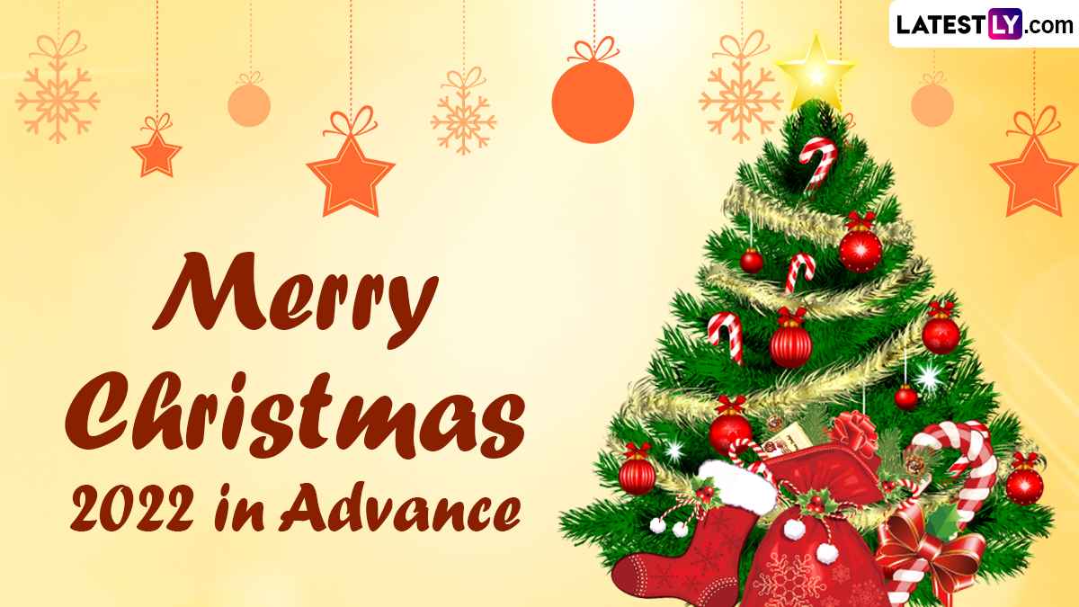 Merry Christmas 2022 Wishes in Advance: Share Greetings, WhatsApp Messages, Christmas Tree Image, HD Wallpaper, Quotes and SMS With Loved Ones
