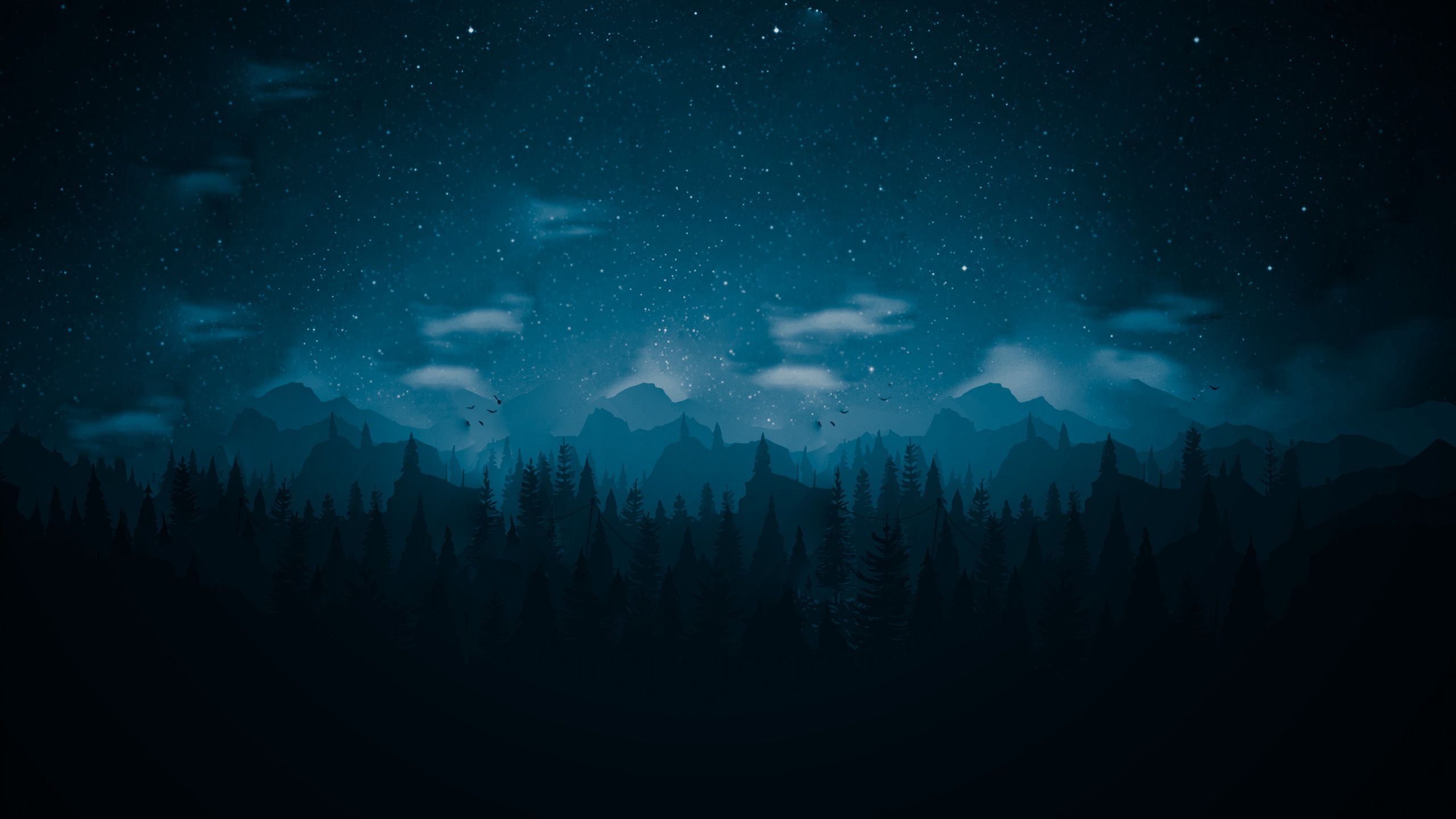 FireWatch night time without the tower. Art wallpaper, Night time, Firewatch