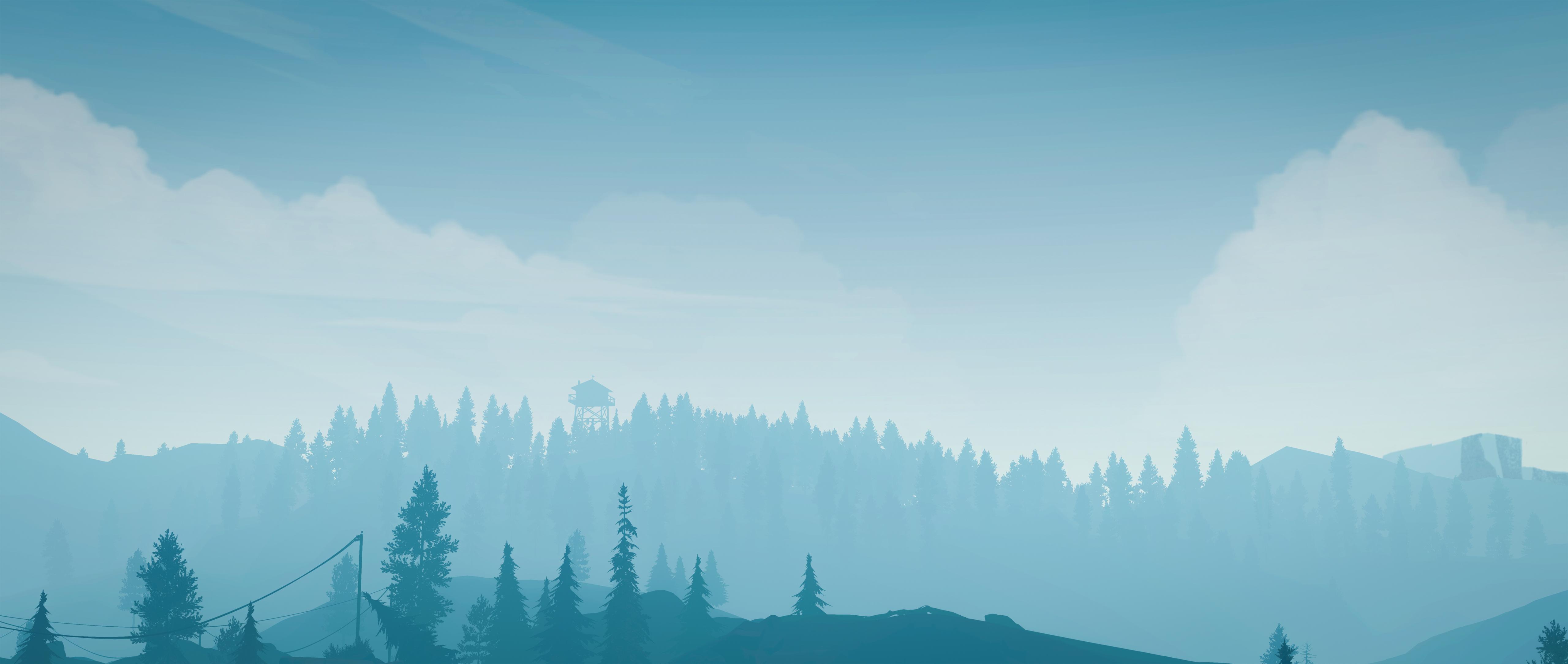 Firewatch Blue [5120x2170]