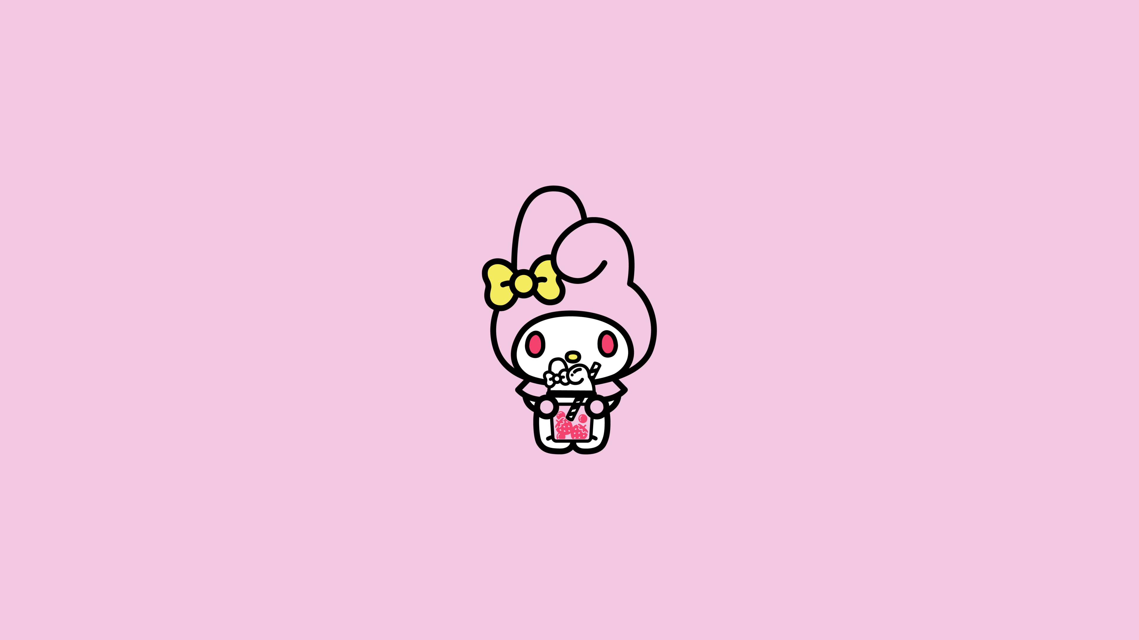 My Melody Wallpaper 4K, Pink, 5K, Cute cartoon