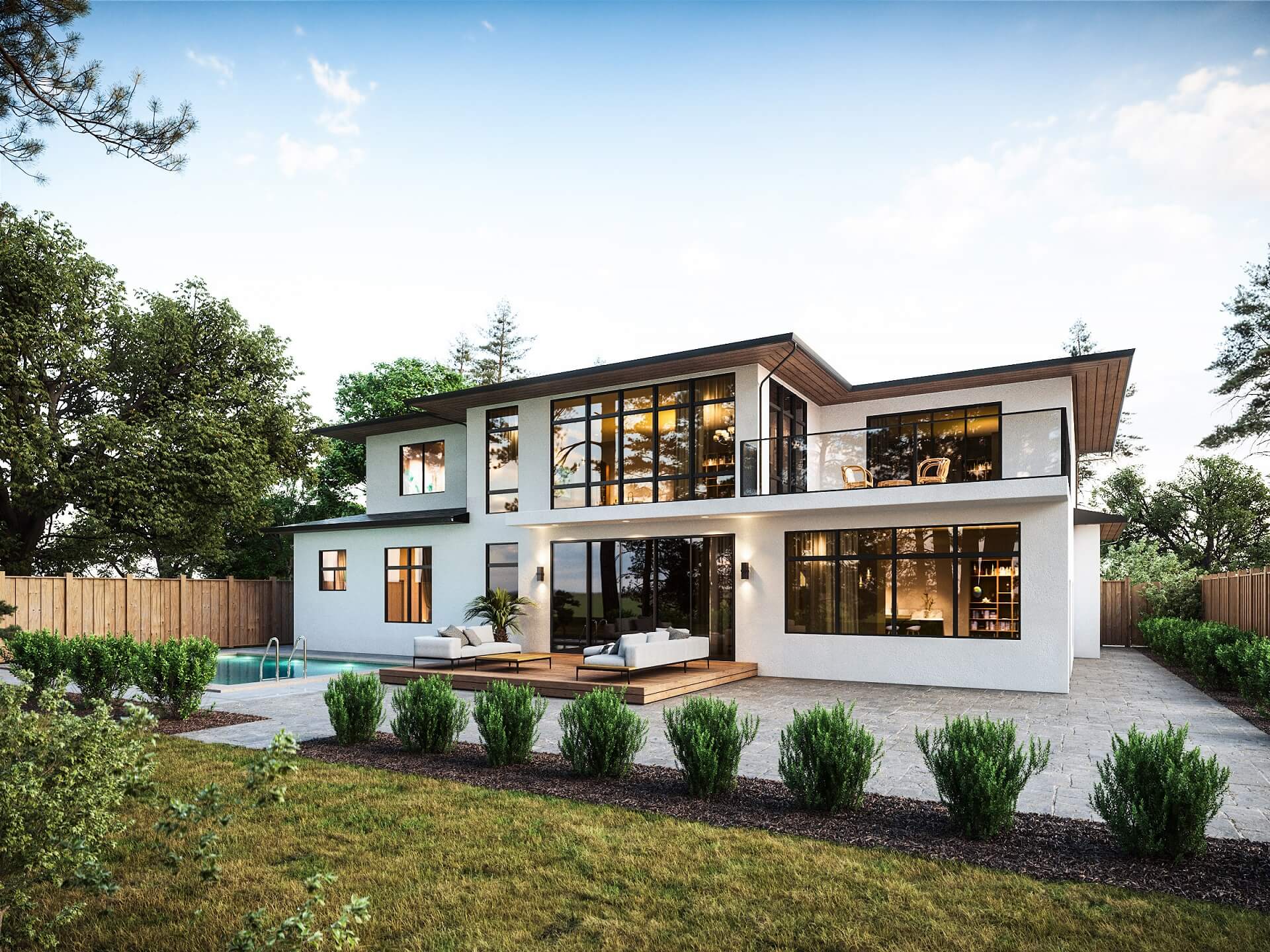 Professional Exterior Visualization of a Home in California