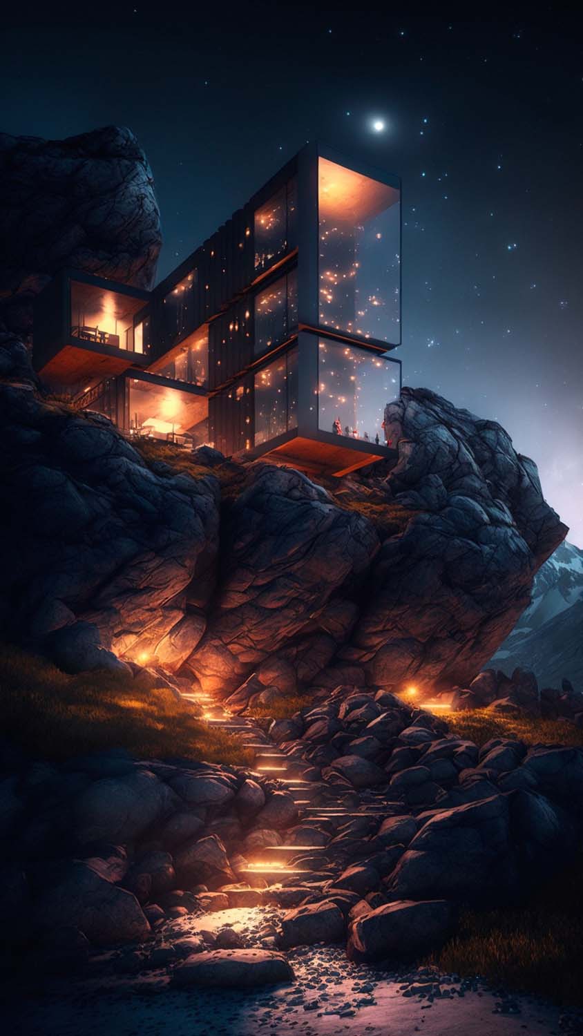 Rock House iPhone Wallpaper HD