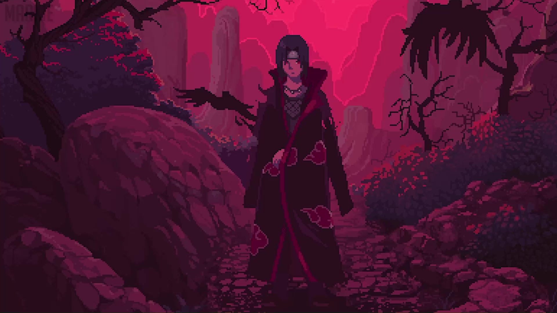 Itachi Uchiha Pixel Live Wallpaper