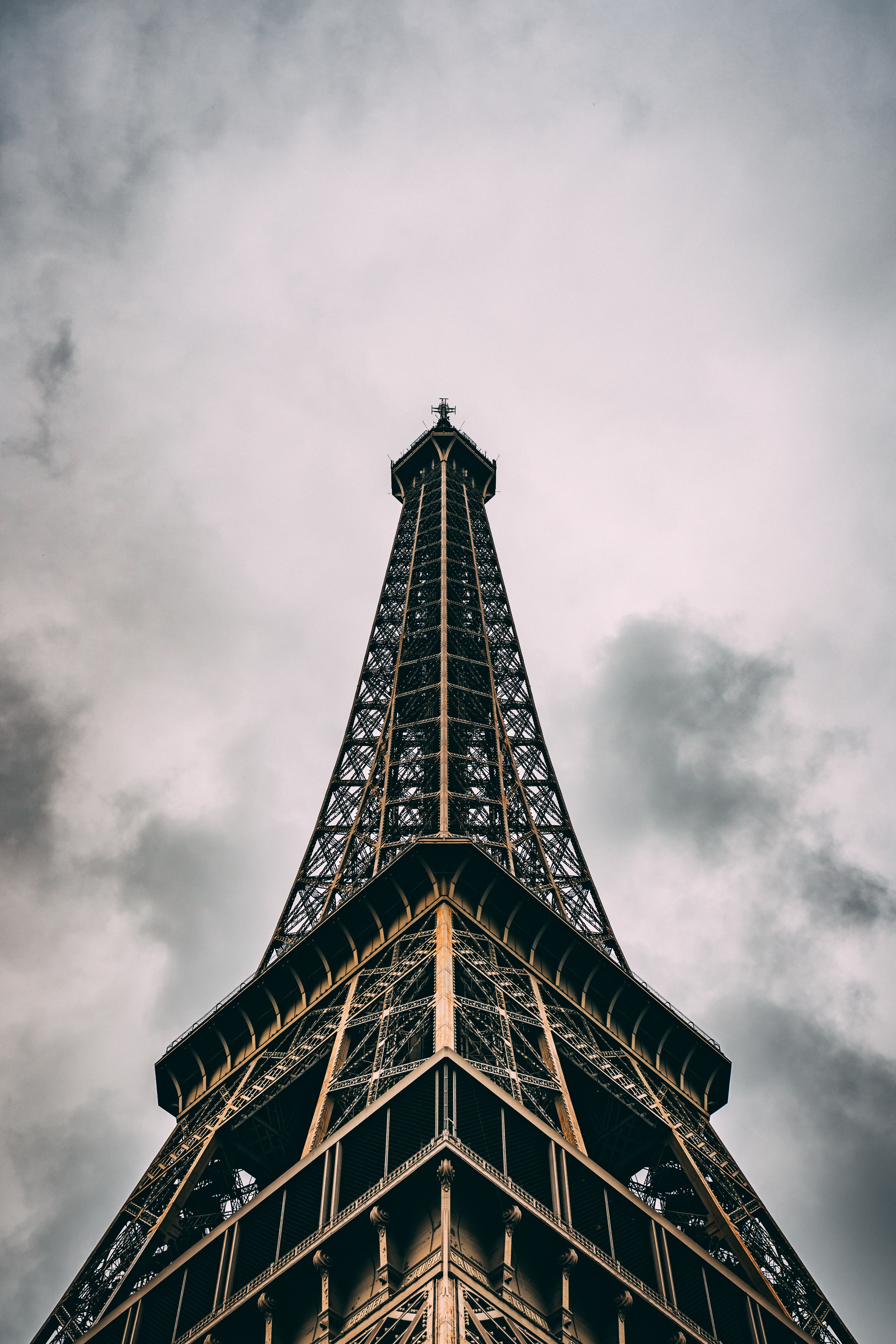 Browse Free HD Image of Paris France Eiffel Tower Under Clouds