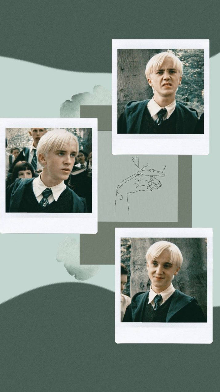 Download Draco Malfoy Polaroid Aesthetic Wallpaper