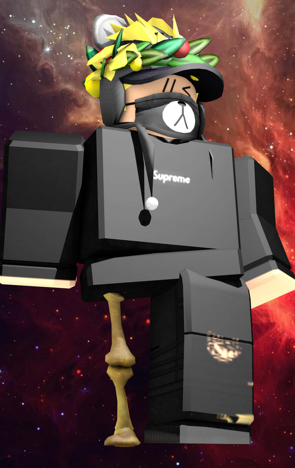 Download Cool Unique Character Roblox iPhone Wallpaper