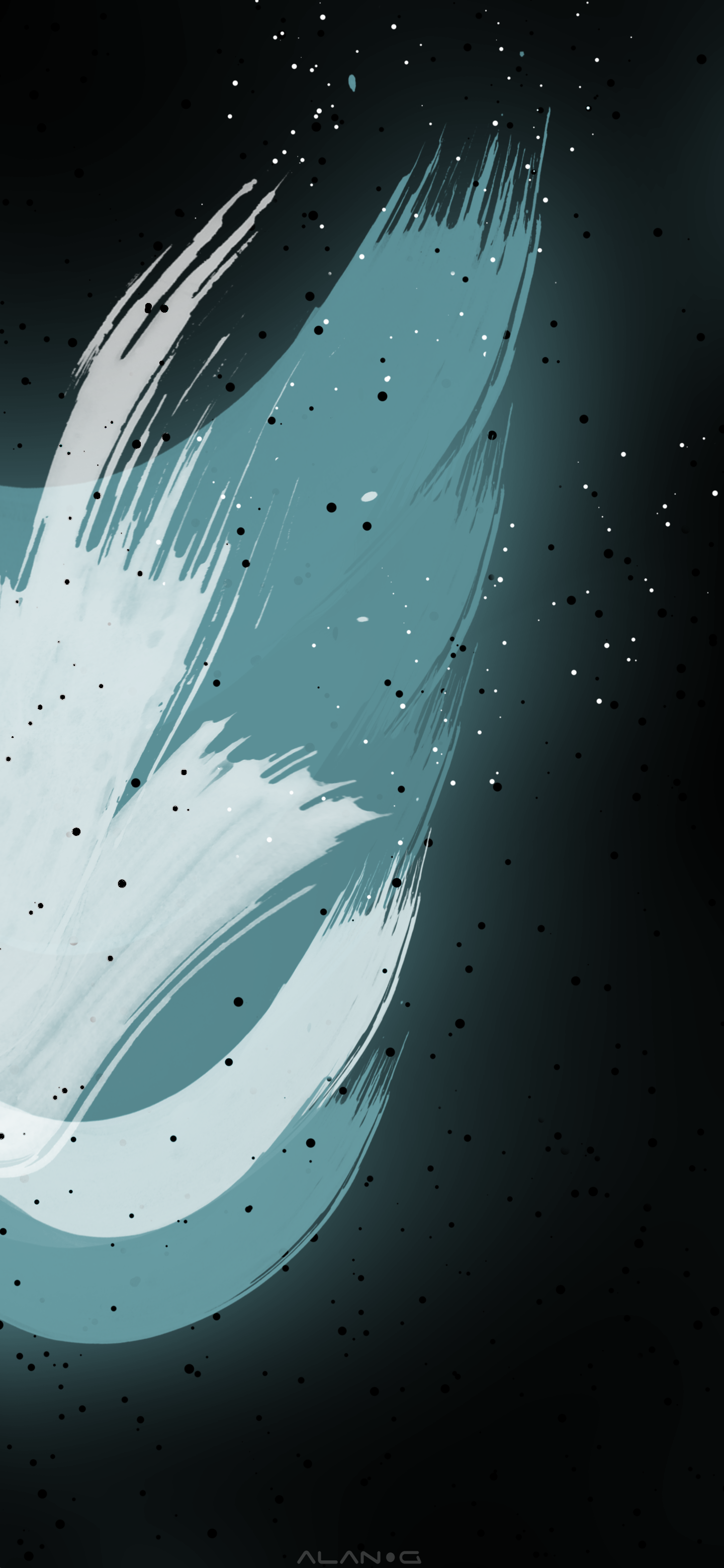 Abstract digital paint wallpaper