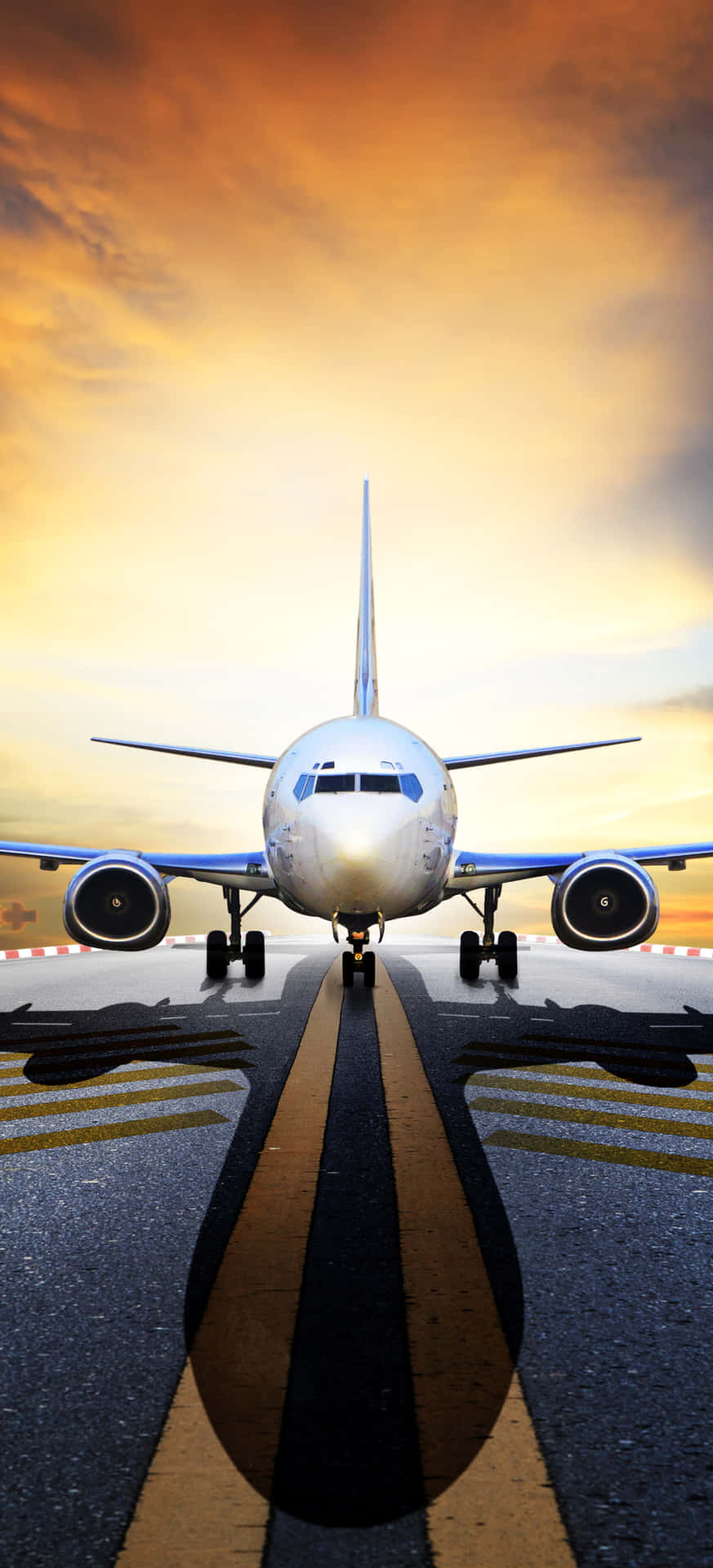 Download Stay Connected with Plane Phone Wallpaper