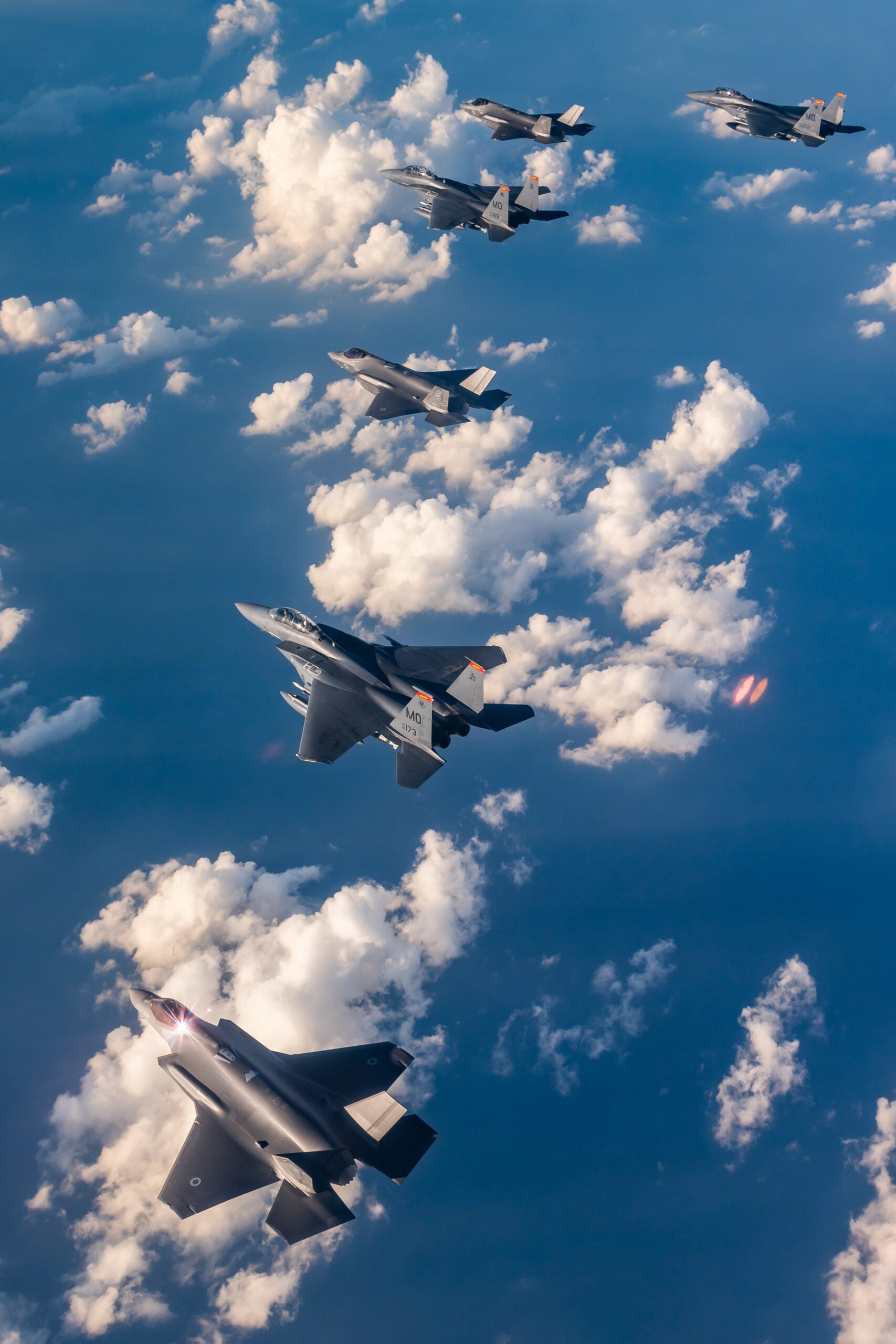 F 15Es Brandish Live Munitions During Drills With Israel Aimed