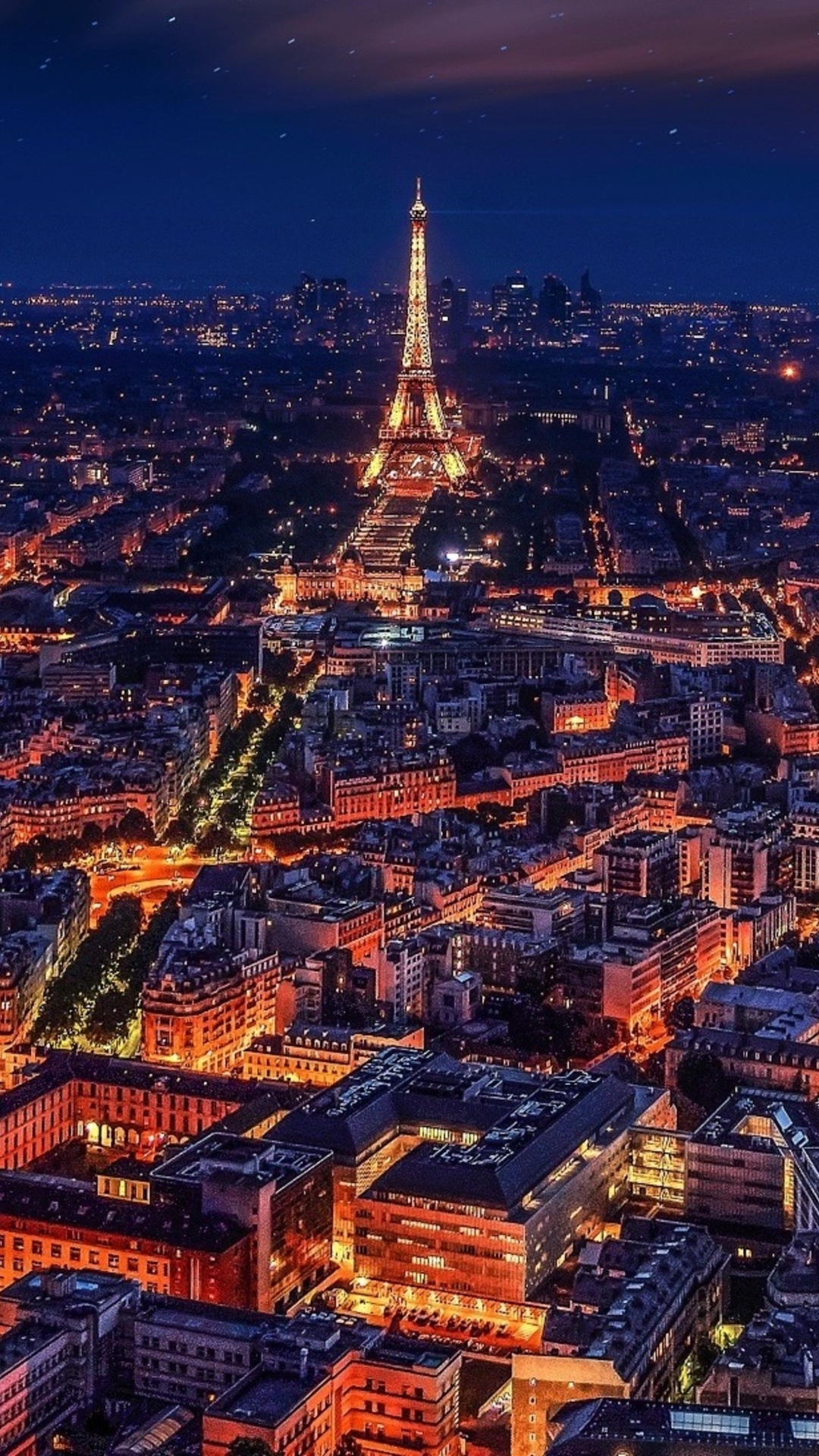france, paris, eiffel tower, world, hd, night, lights for iPhone 6, 7, 8 wallpaper
