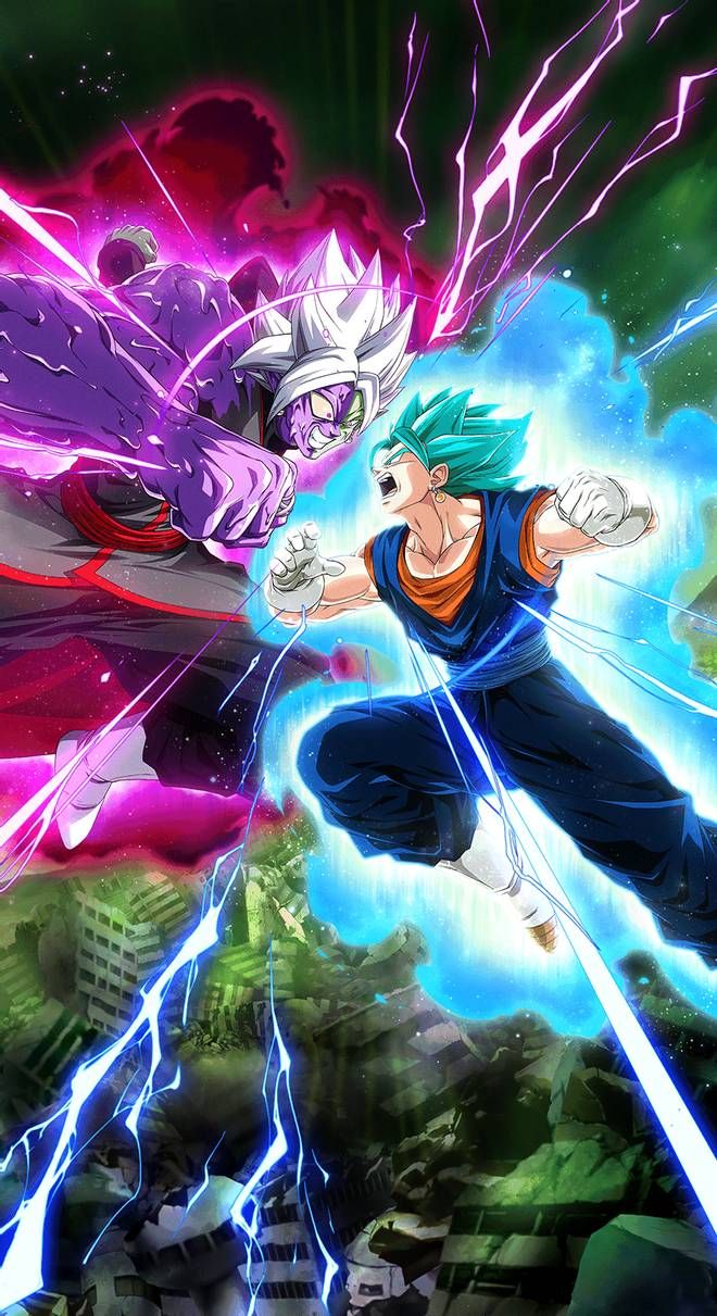 Vegito SSGSS Vs Zamasu Wallpaper [Dokkan Battle]. Dragon ball art goku, Anime dragon ball goku, Dragon ball wallpaper
