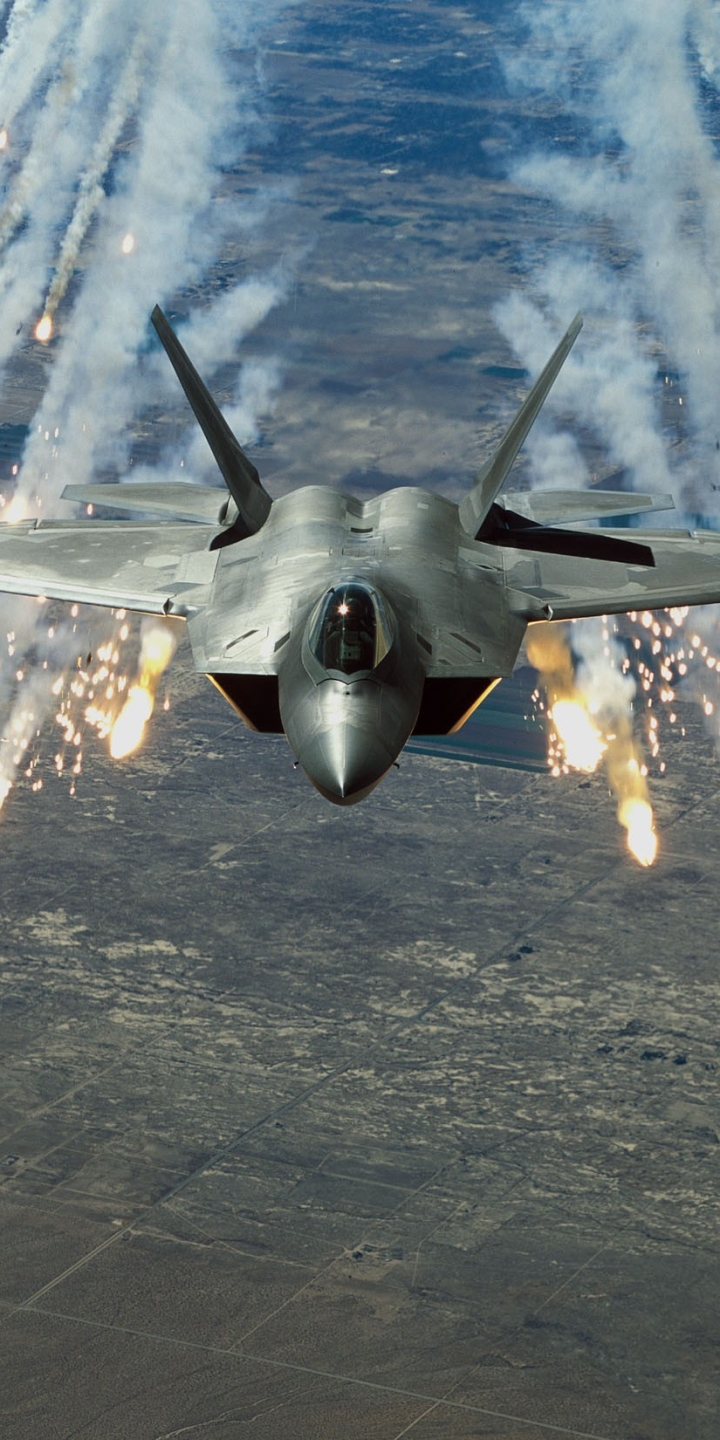 Mobile wallpaper: Military, Lockheed Martin F 22 Raptor, United States Air Force, Jet Fighters, 1175535 download the picture for free