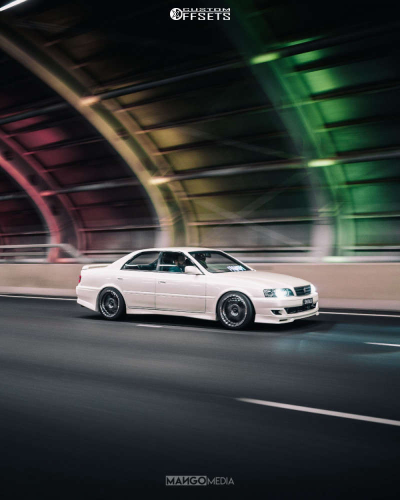 Toyota Chaser With 18x9 22 Cosmis Racing Xt 005r And 235 40R18 Bridgestone Potenza And Coilovers