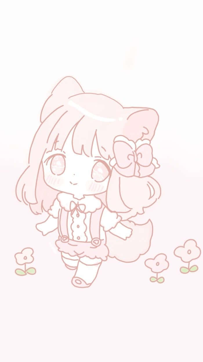 Download Kawaii Cute Anime Pink Little Girl Wallpaper