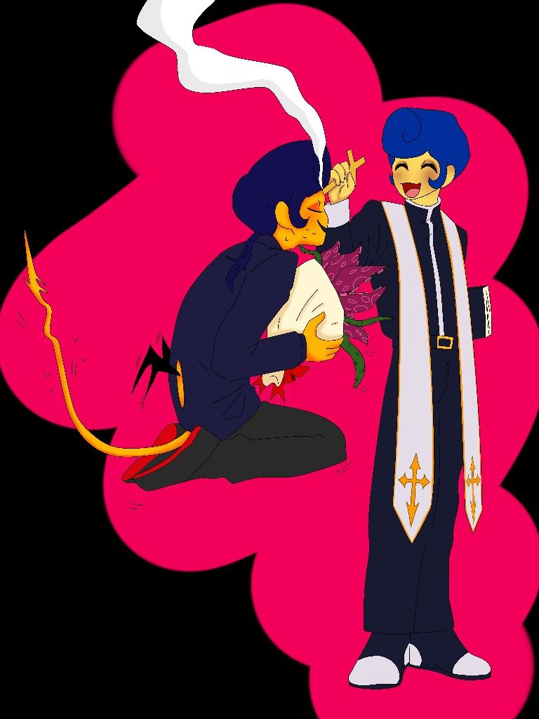 Wallmon and priest. Clown illustration, Welcome home image, Hi welcome to chili's