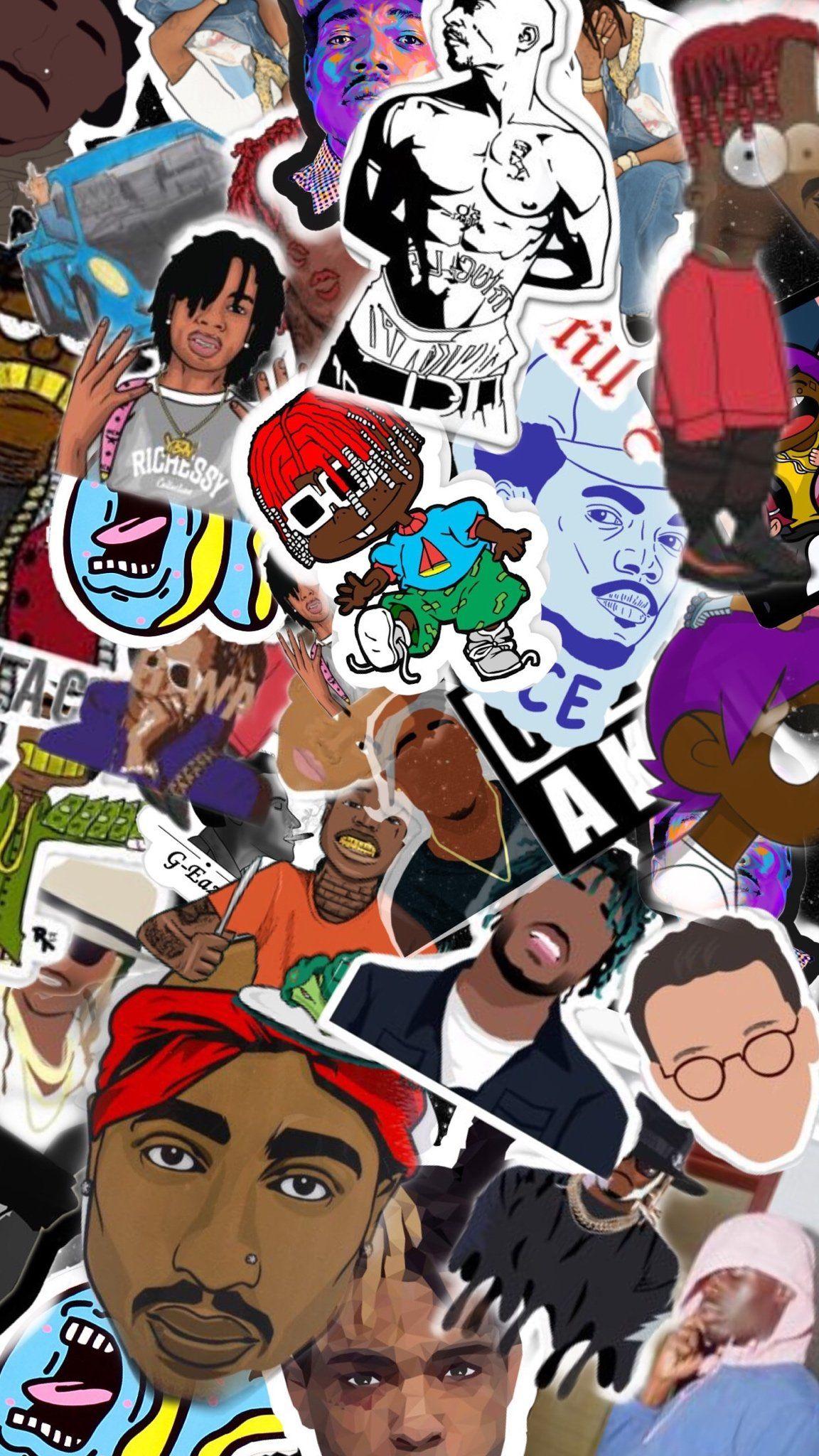 Rapper Cartoon iPhone Wallpaper Free Rapper Cartoon iPhone Background