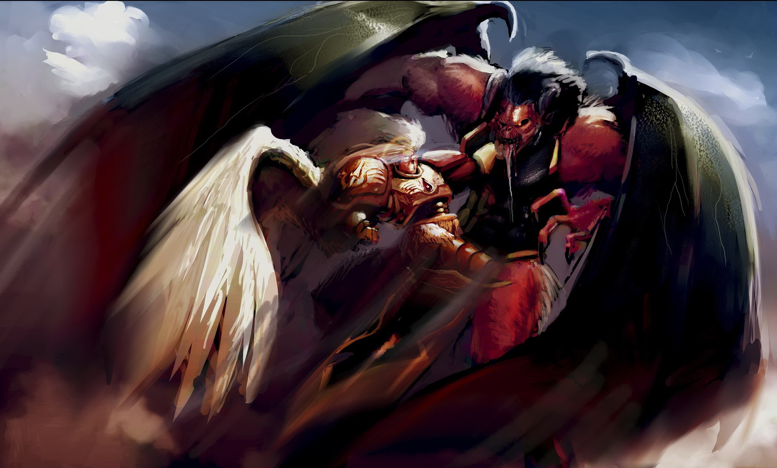 demon, fight, Warhammer 40k