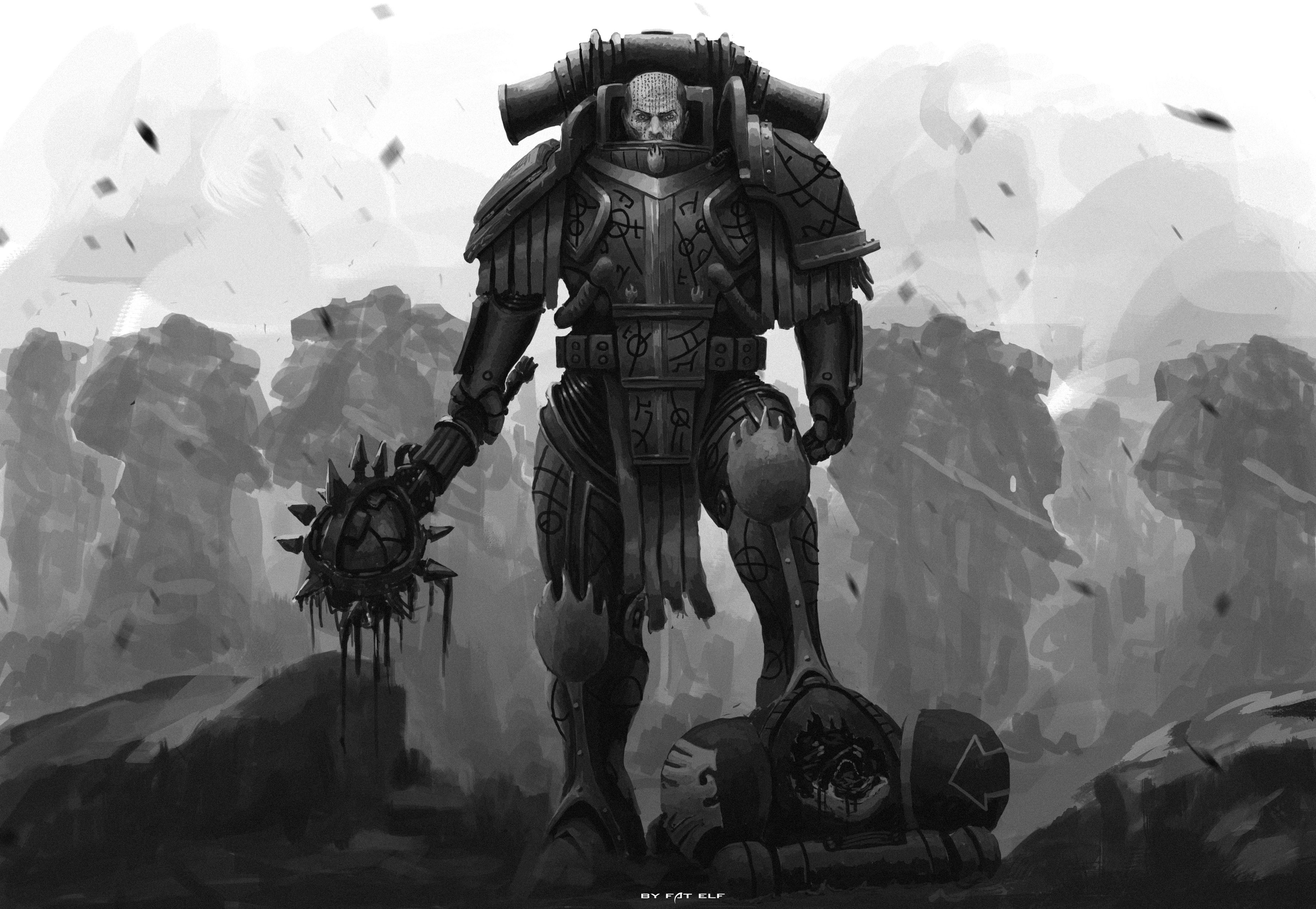 primarch, Warhammer 40 000, Lorgar, 2K HD Wallpaper