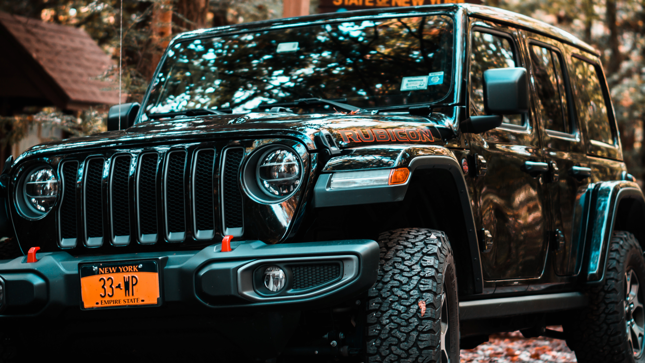 Download wallpaper 2560x1440 black jeep wrangler, 2021, dual wide 16:9 2560x1440 HD background, 27033
