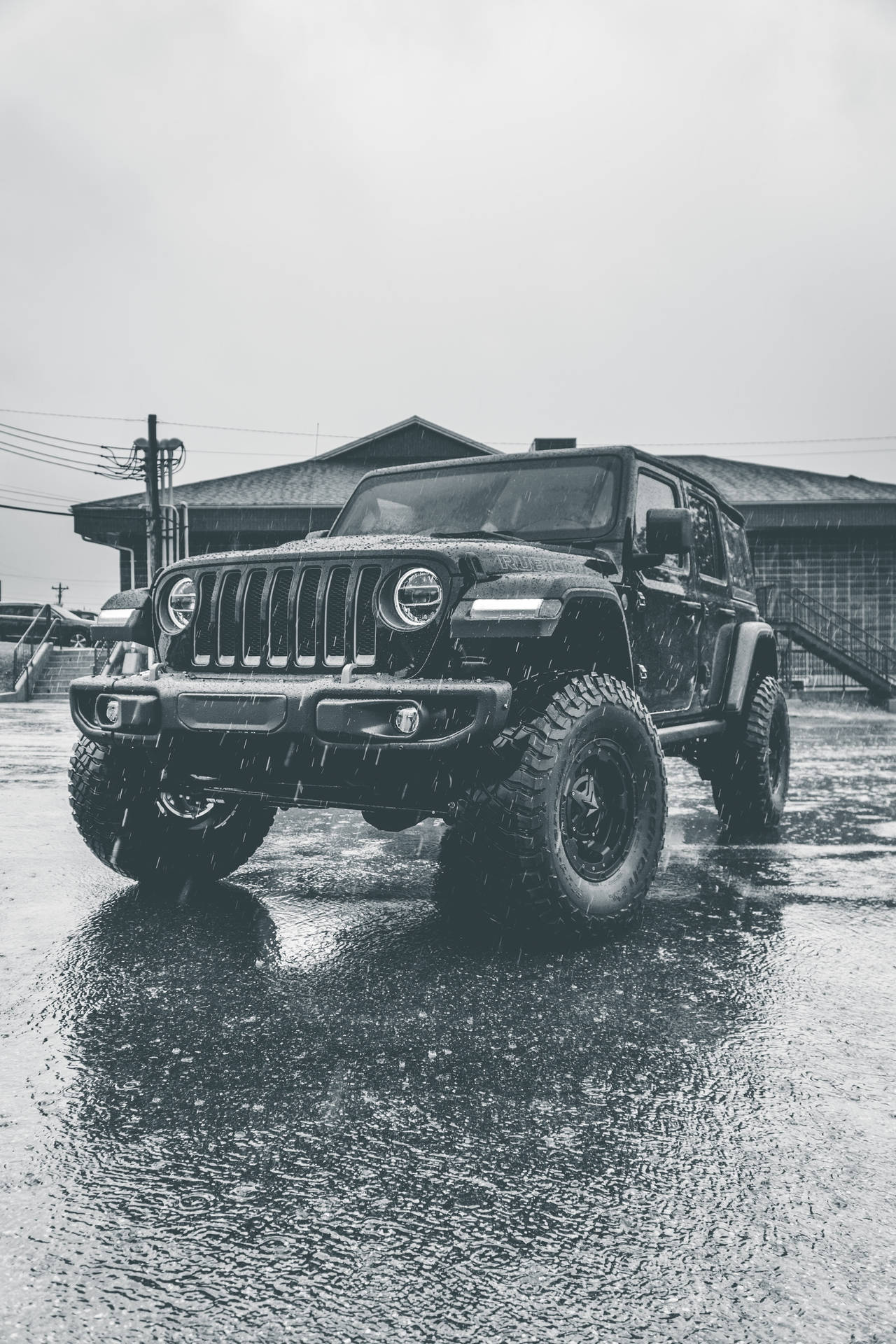 Download Black Jeep Automobile Wallpaper