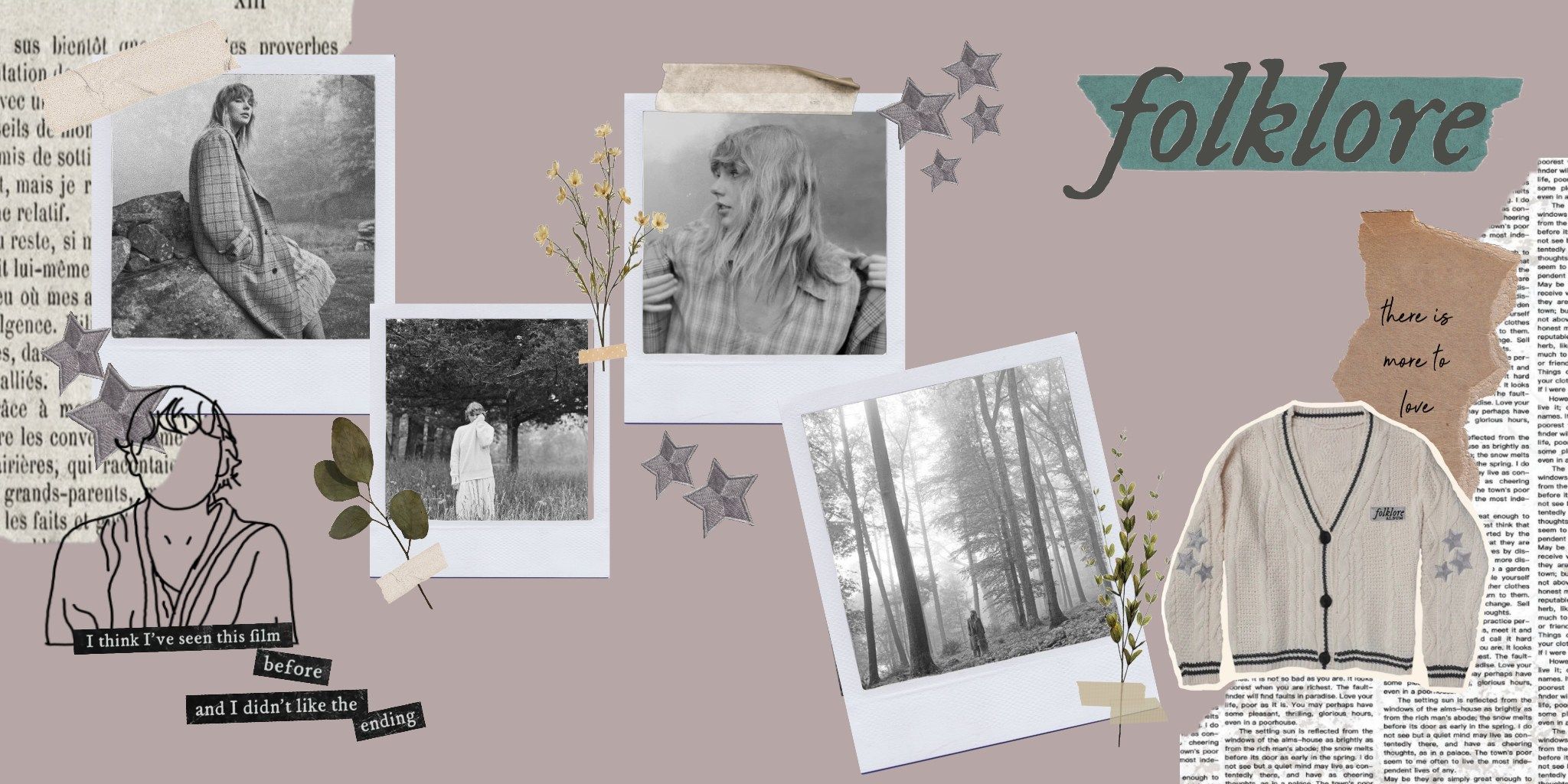 folklore aesthetic collage. Taylor swift wallpaper, Wallpaper notebook, Laptop wallpaper