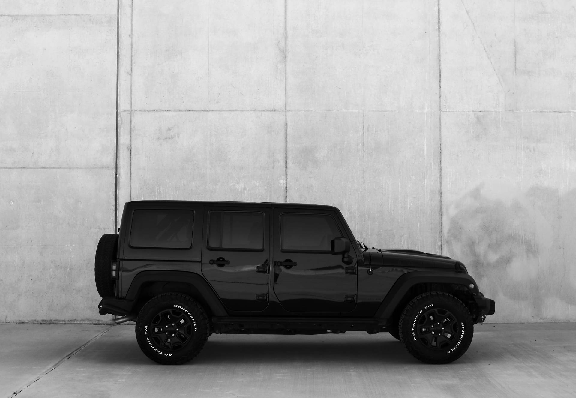 Download Pitch Black Jeep Wrangler Wallpaper