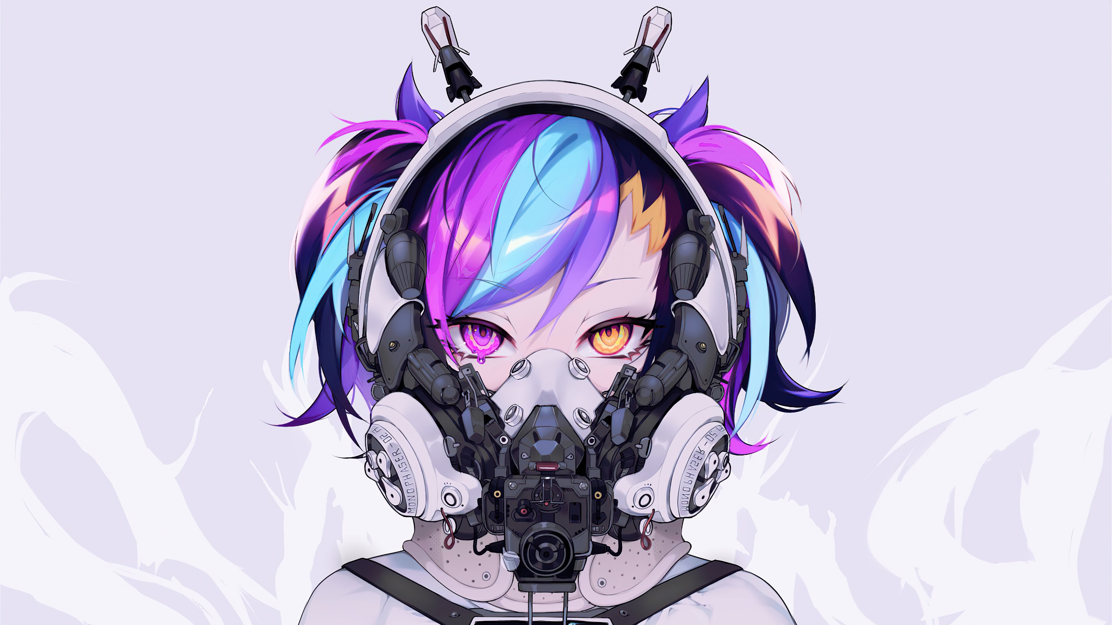 Anime cyborg girl