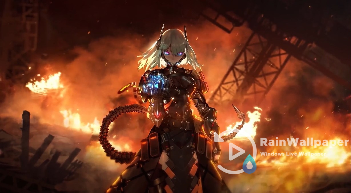 Anime Cyborg Girl