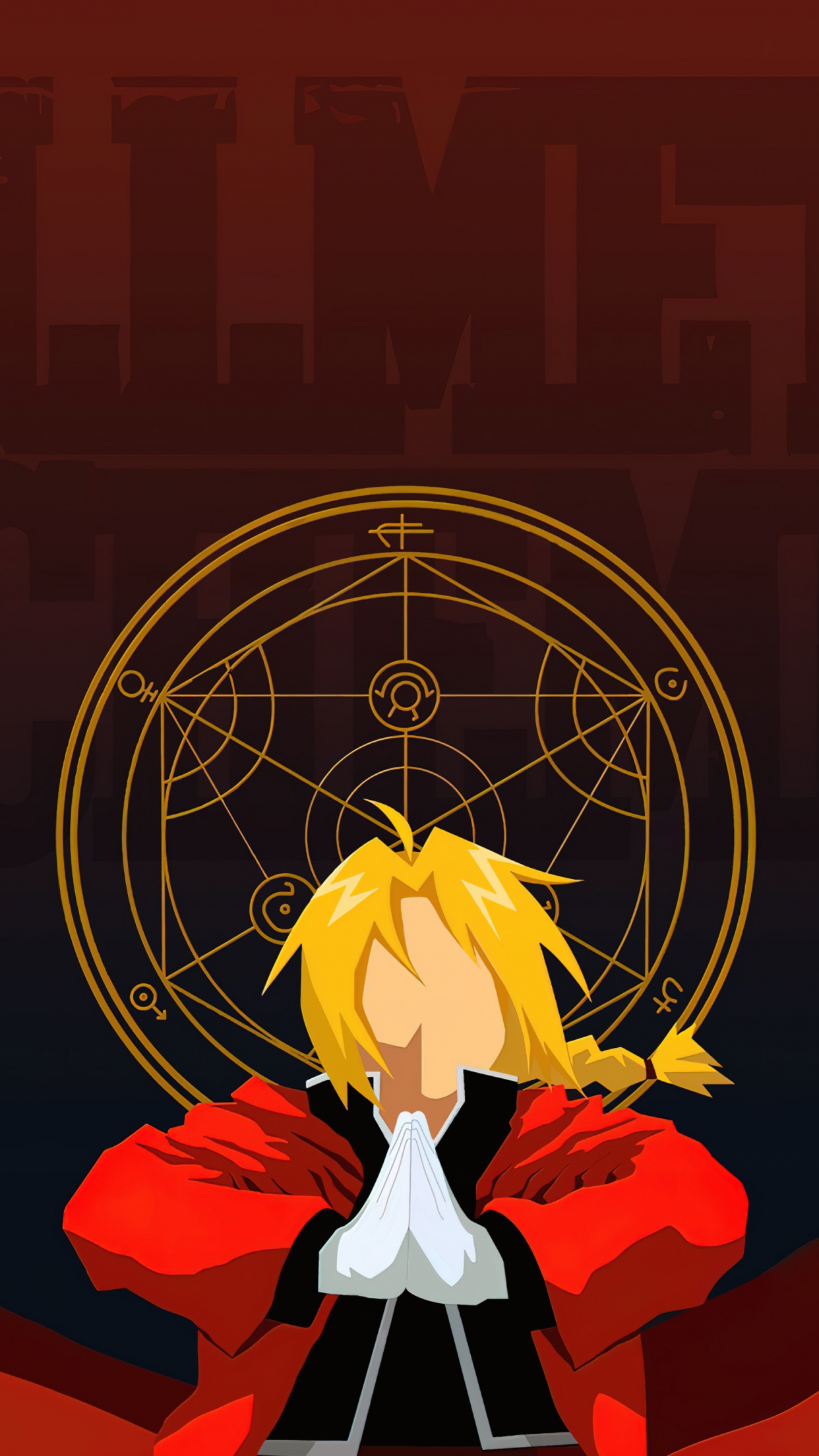 Edward Elric Wallpaper 4K, Fullmetal Alchemist, Faceless