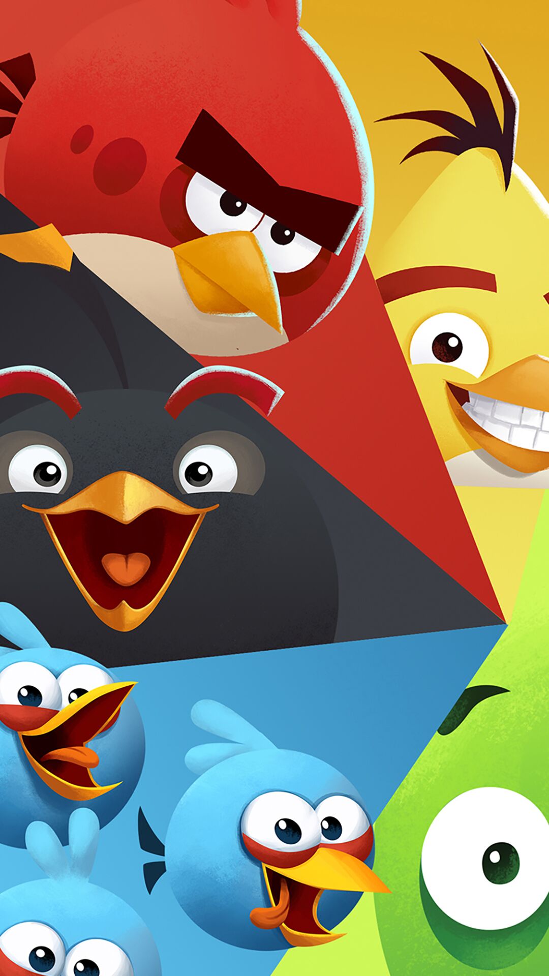Angry Birds winter phone wallpaper