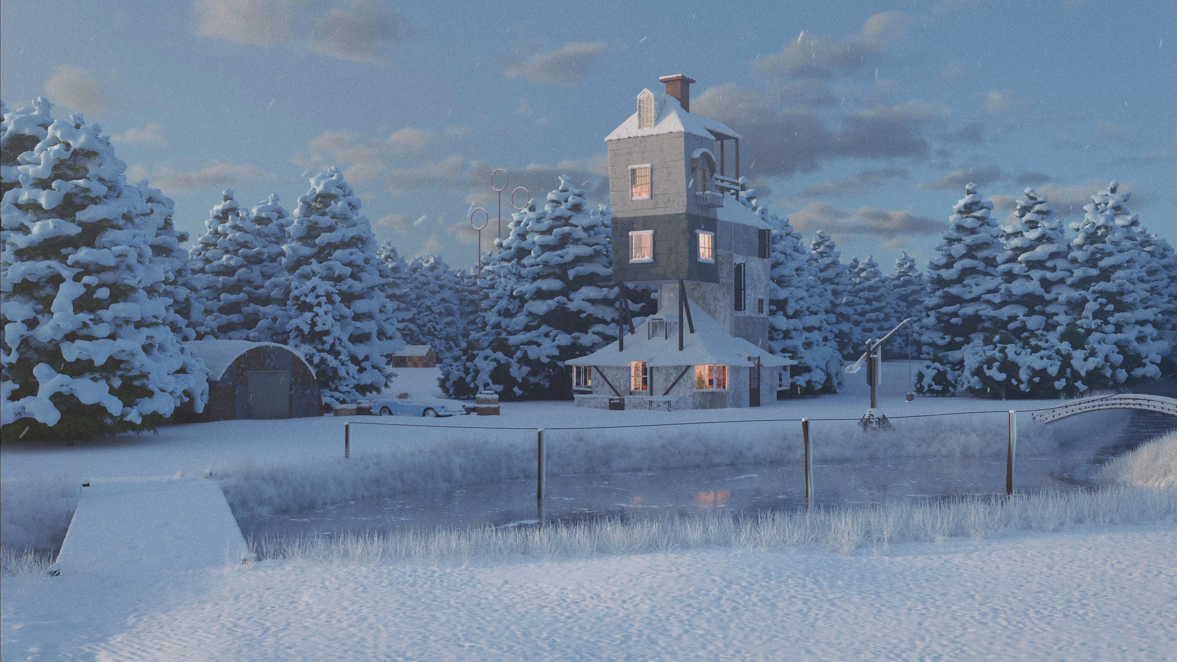 The Burrow in Winter