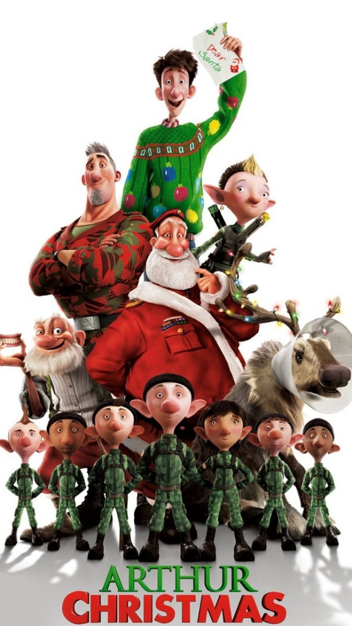 Mobile wallpaper: Christmas, Elf, Santa, Movie, Arthur Christmas, 1233690 download the picture for free
