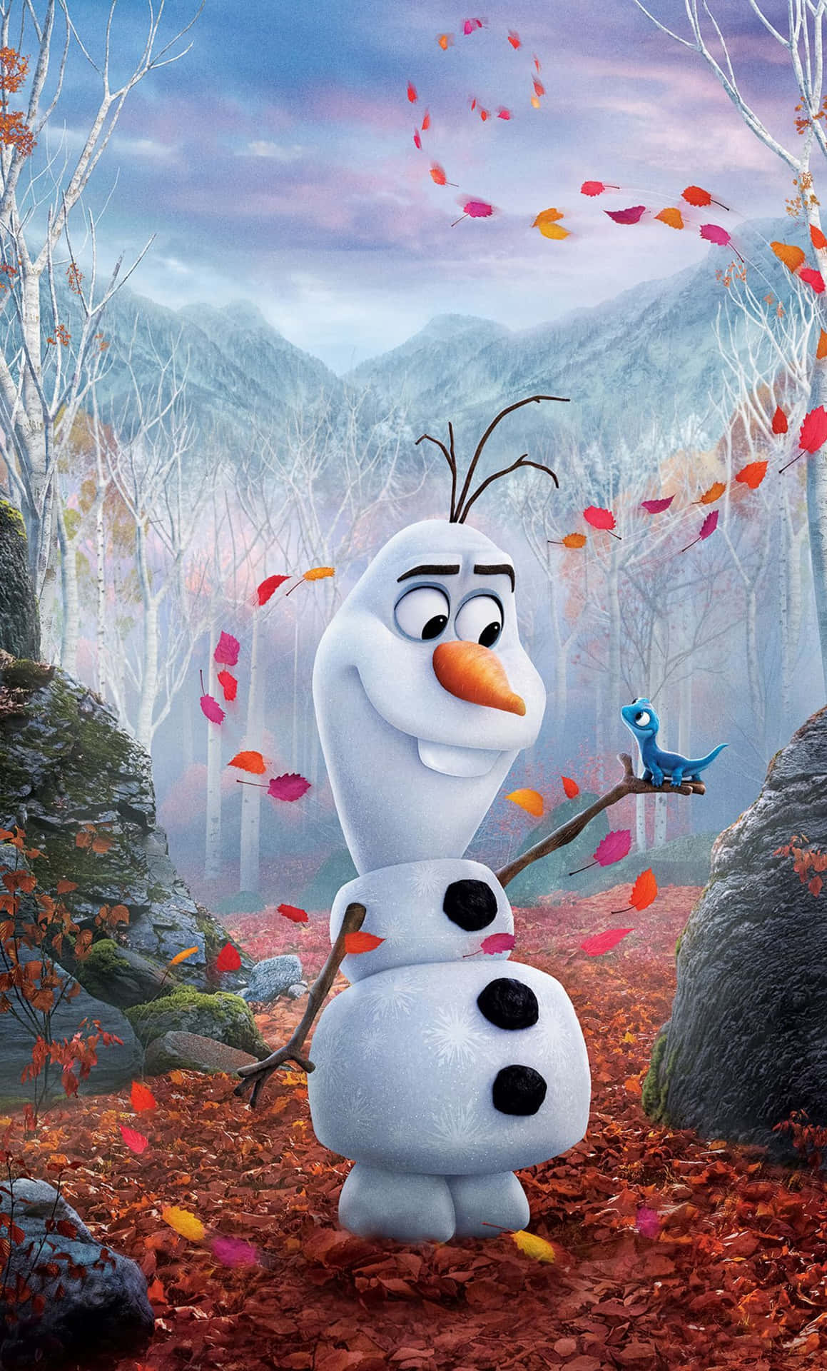 Download Enjoy some winter fun with Cute Olaf! Wallpaper
