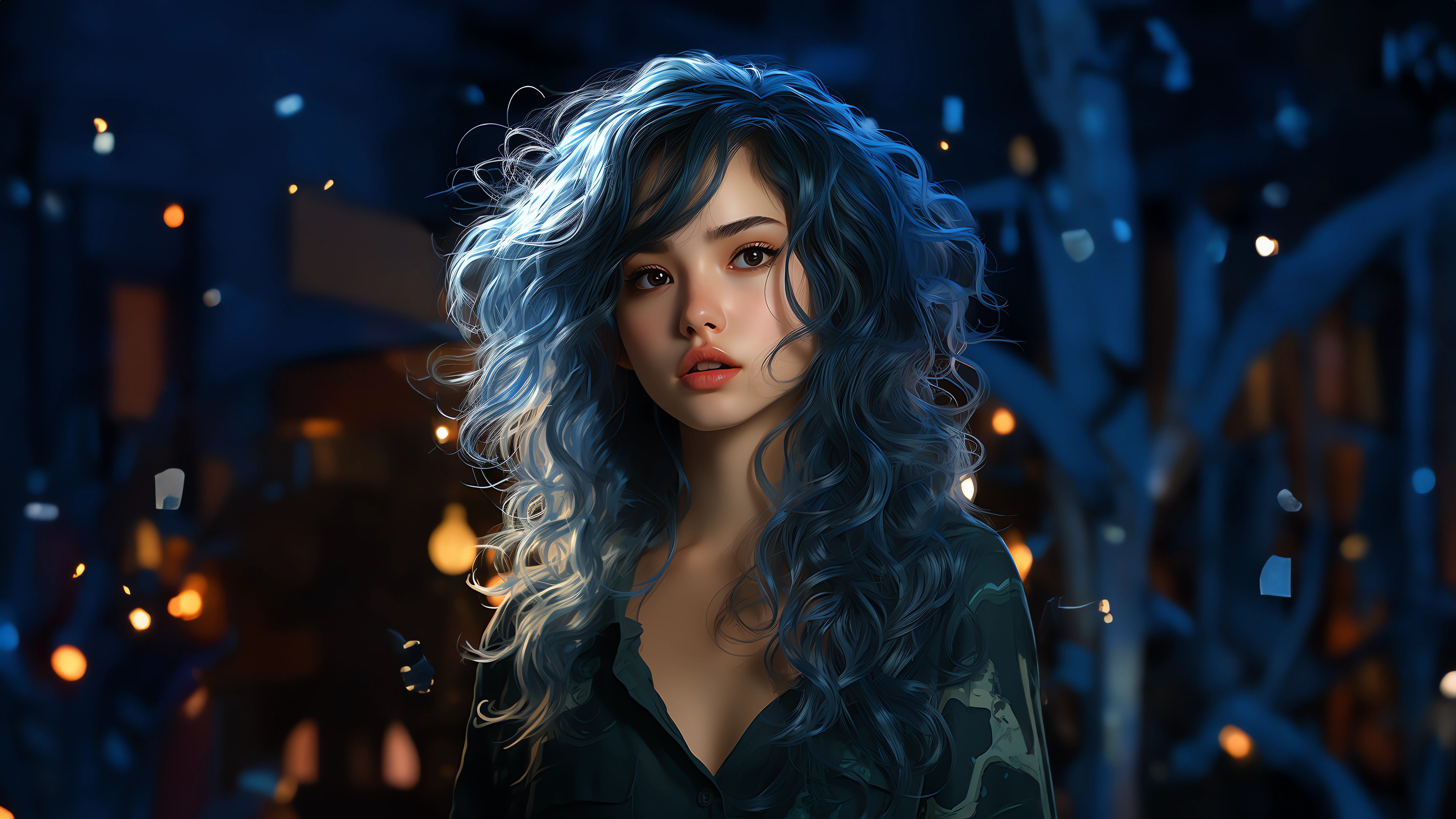 Wallpaper 4k Hair Girl