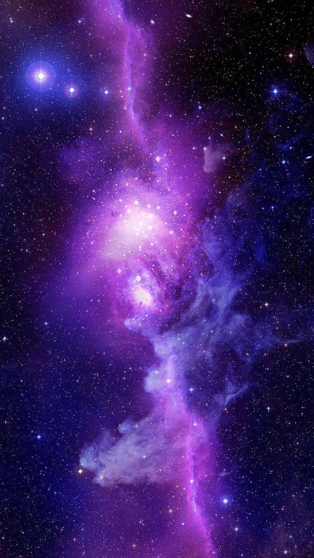 Download Cosmos For Purple Aesthetic iPhone Theme Wallpaper
