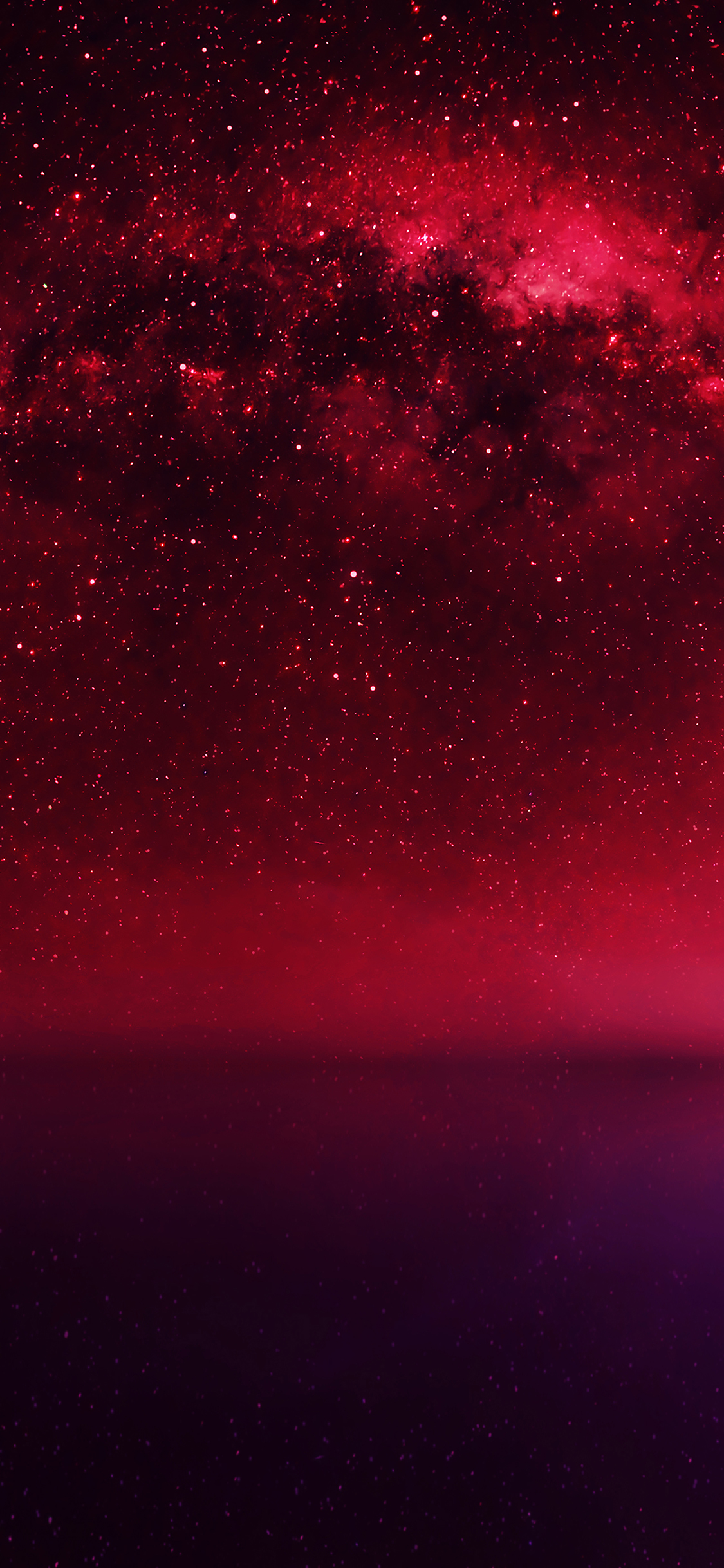 Cosmos Red Night Live Lake Space Starry