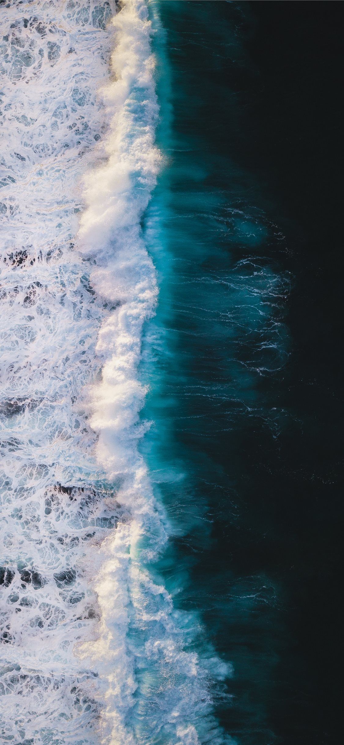 Ocean wave iPhone X Wallpaper. Ocean