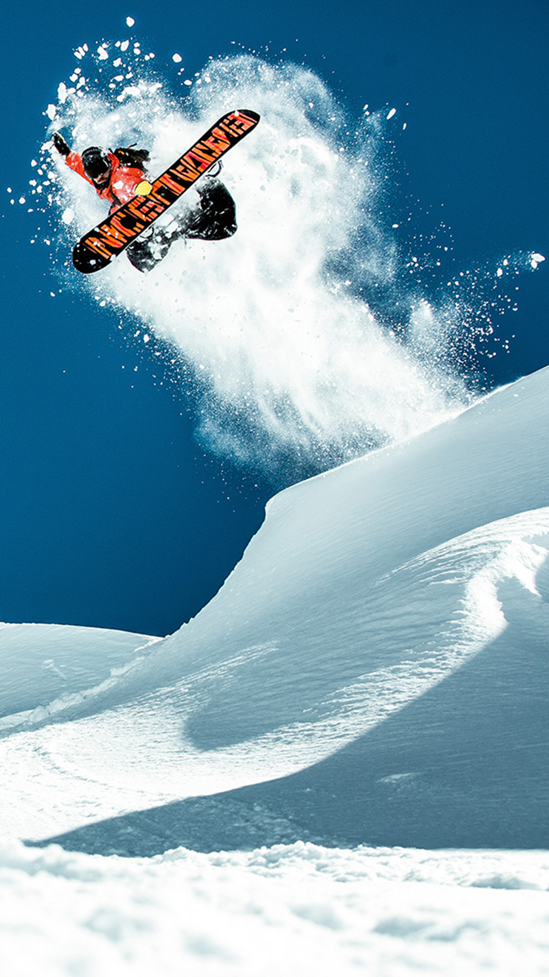 Snow Boarder iPhone 14 Wallpaper
