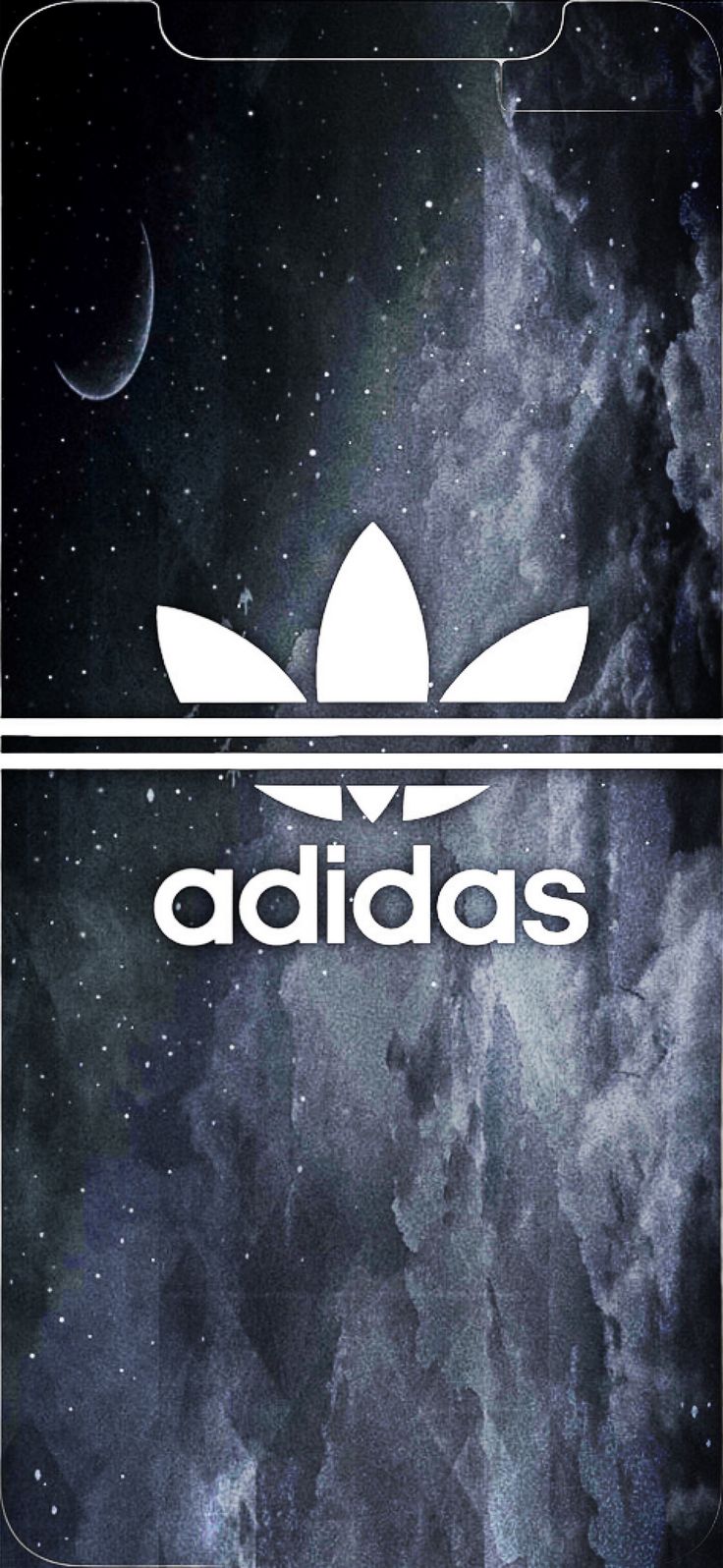 Adidas Night wallpaper #adidas #night #clouds #moon #grey #wallpaper # iphonex #iphone10 #iphonewallpa. Adidas wallpaper, Adidas logo wallpaper, iPhone wallpaper