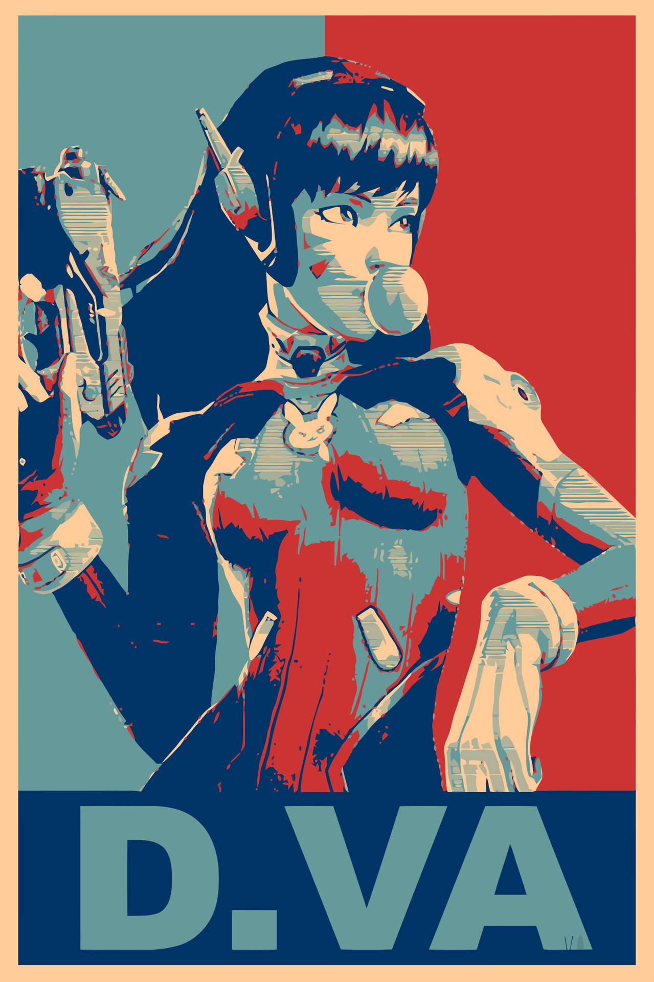 Download Overwatch Phone DVa Poster Wallpaper