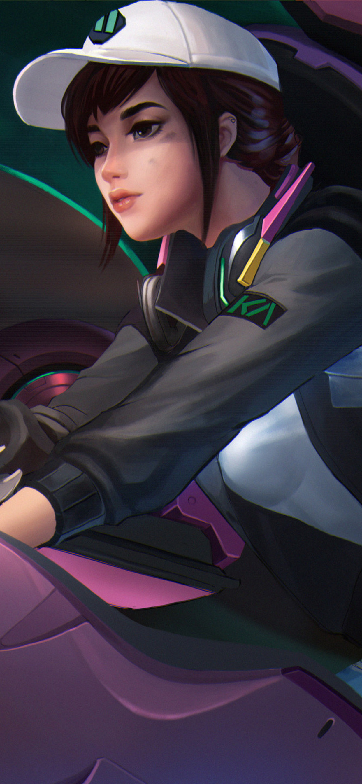 Overwatch Dva Artwork HD iPhone XS MAX HD 4k Wallpaper, Image, Background, Photo and Picture