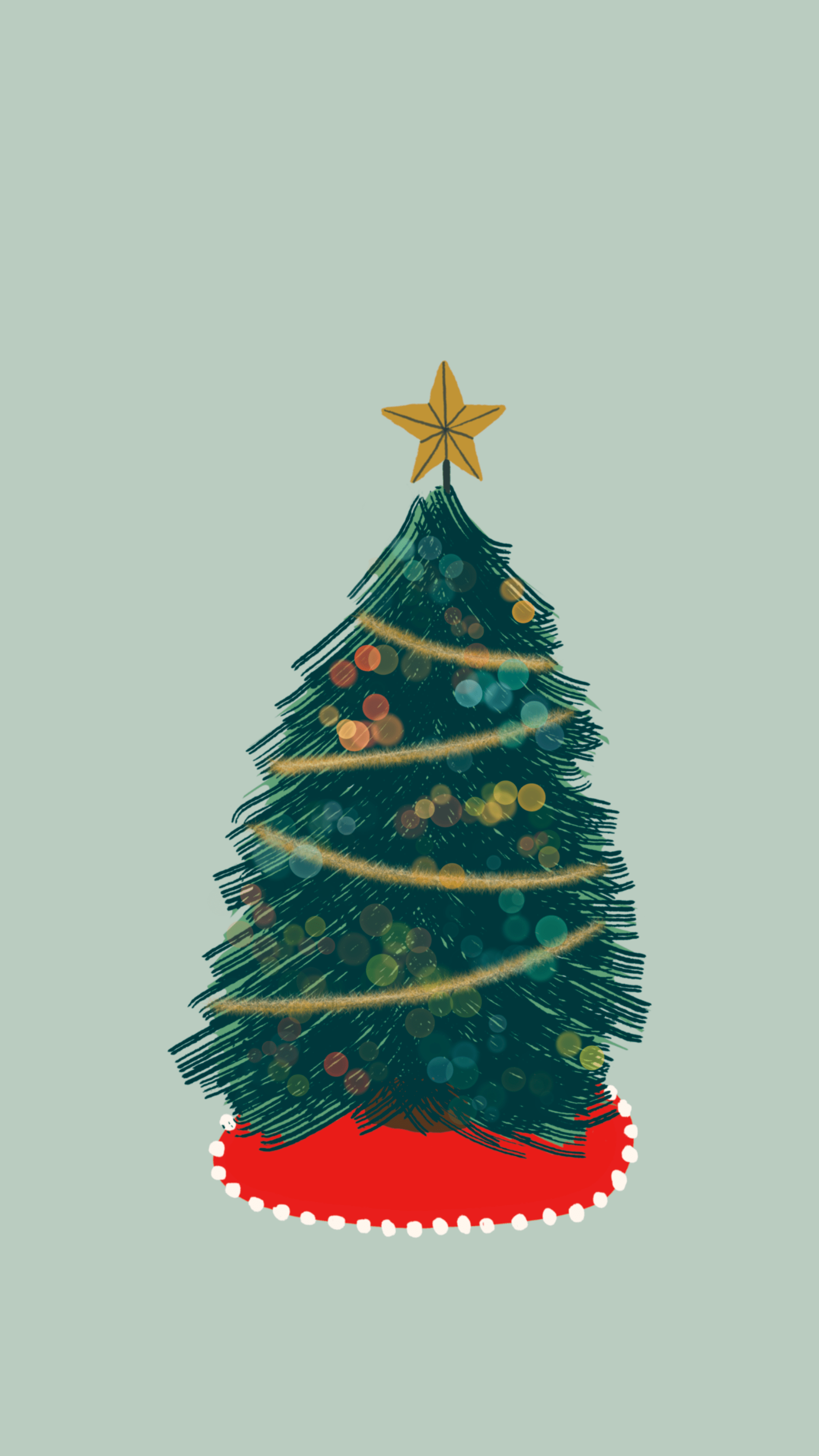 O Christmas Tree Phone Wallpaper Bright Things